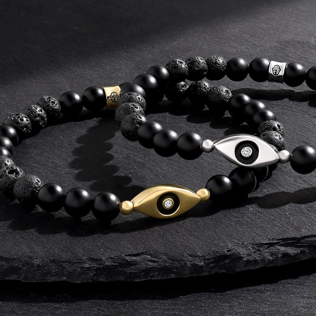 Guardian’s Focus Evil Eye Onyx & Lava Bracelet - Image 7