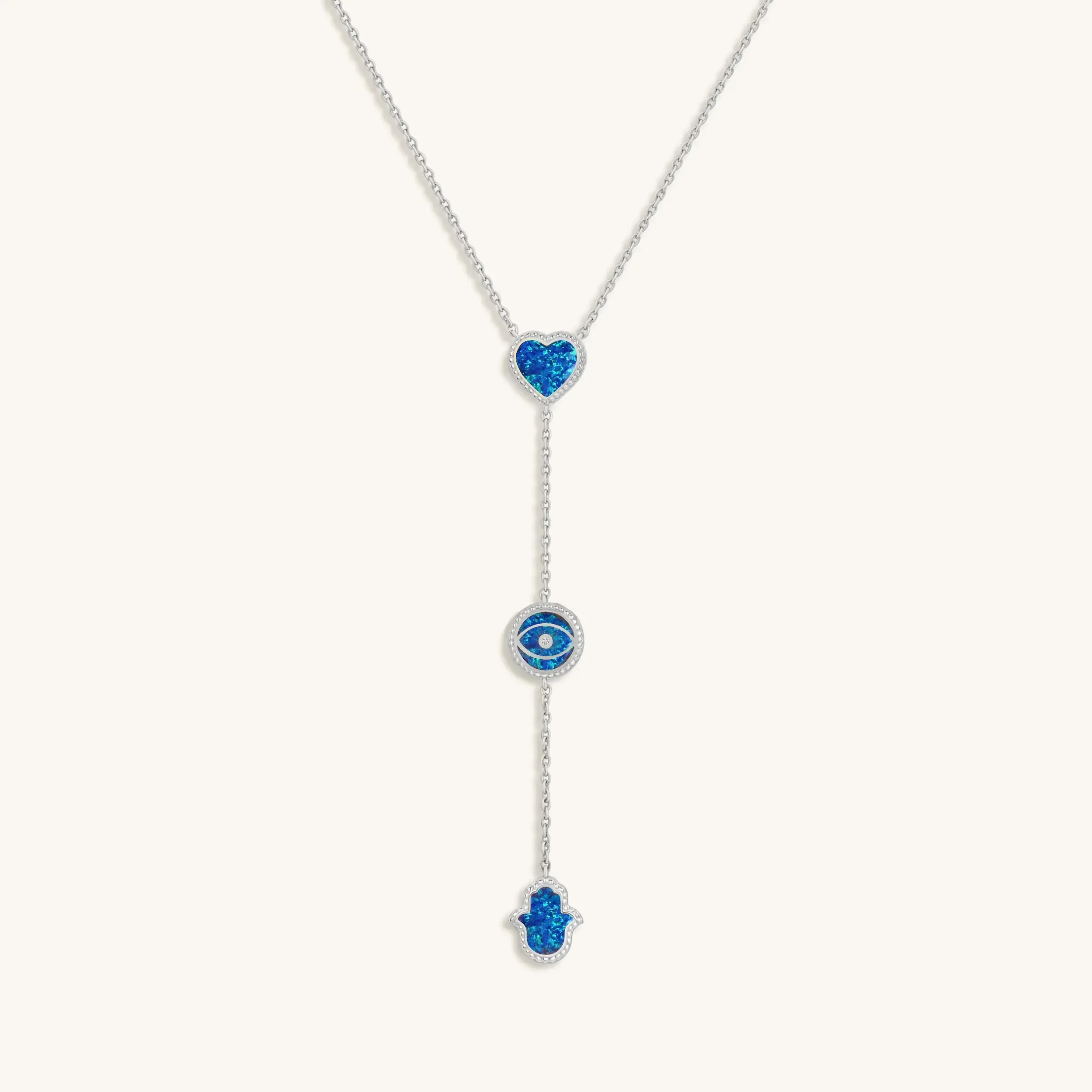 Tranquil Light Silver Necklace Set - Image 3