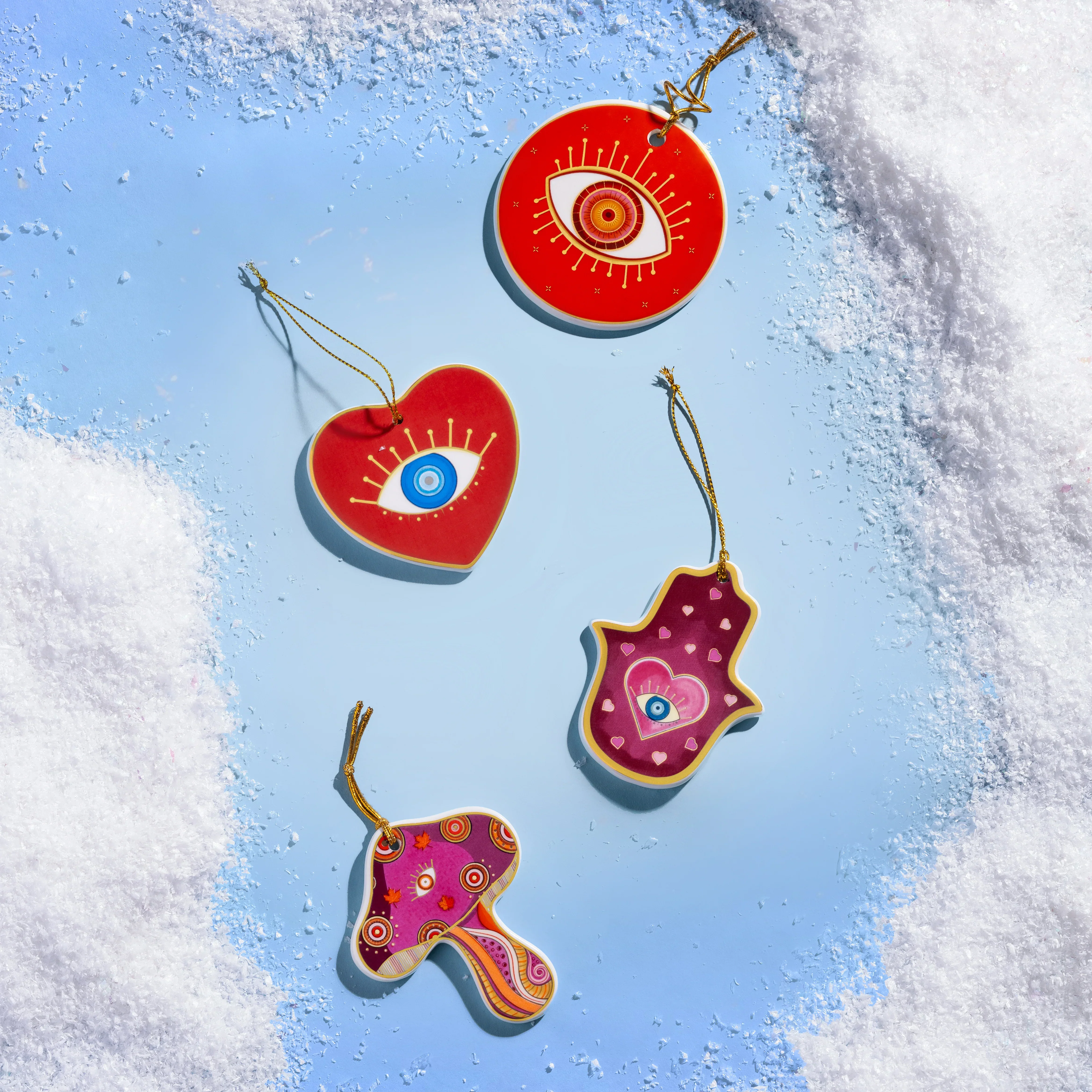 Guiding Light Heart Evil Eye Ornament - Image 2