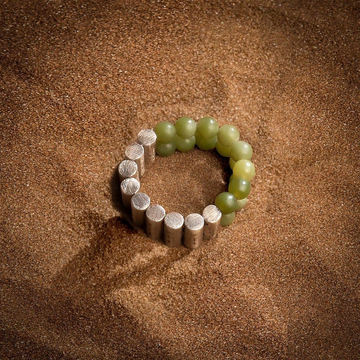 Harmonious Unity - Jade Mantra Ring - Image 3