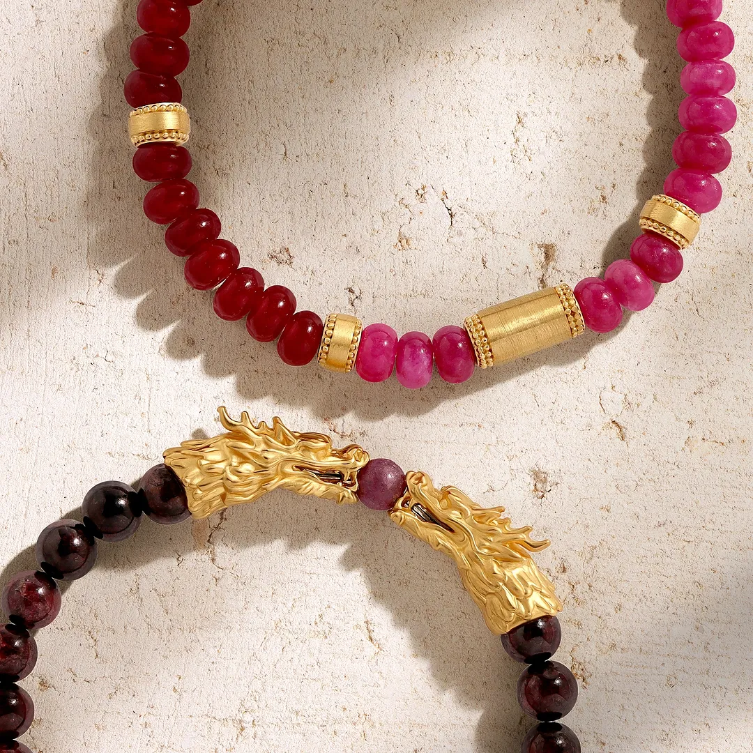 Dragonfire Harmony Garnet & Ruby Bracelet - Image 3