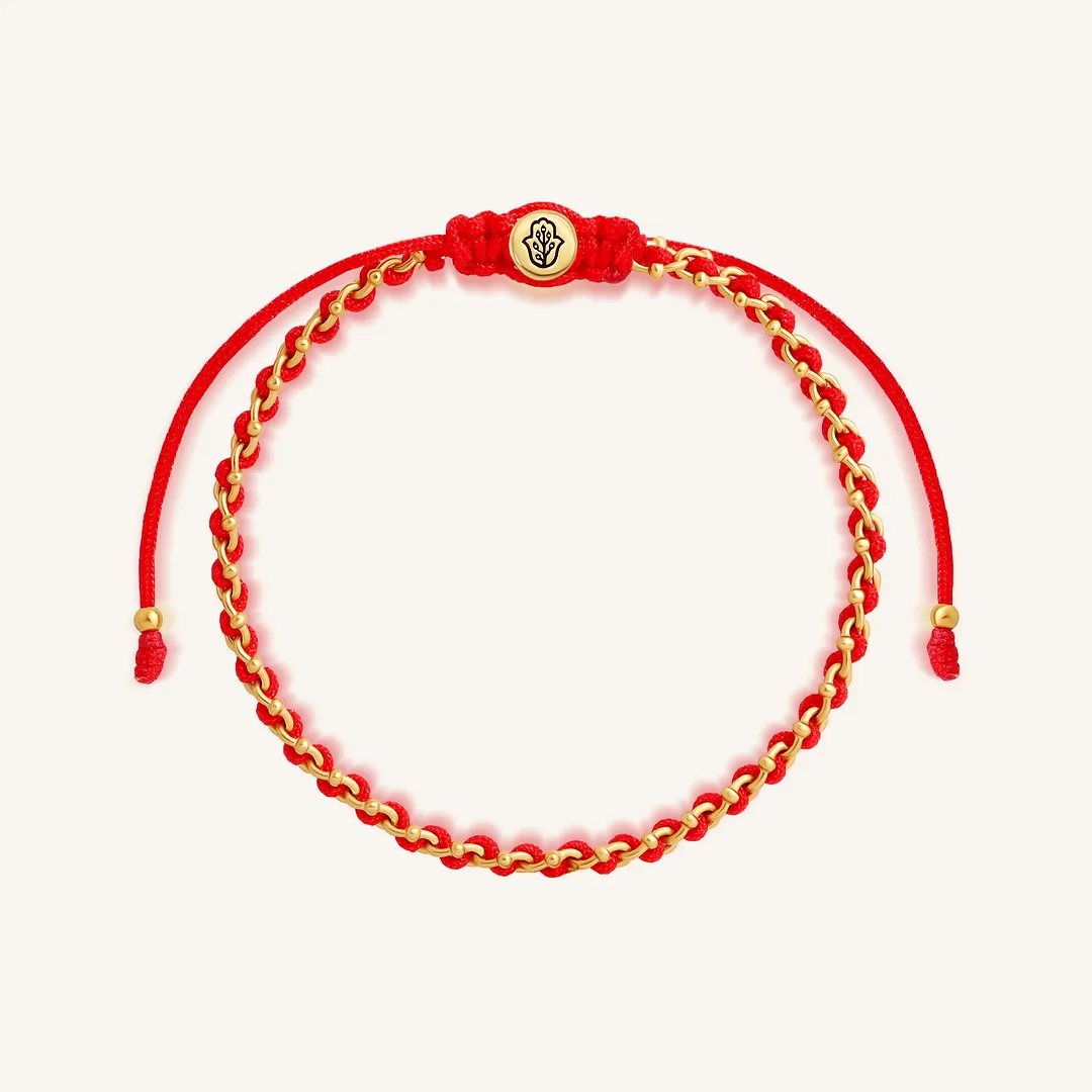 Harmony Bound Red String Bracelet