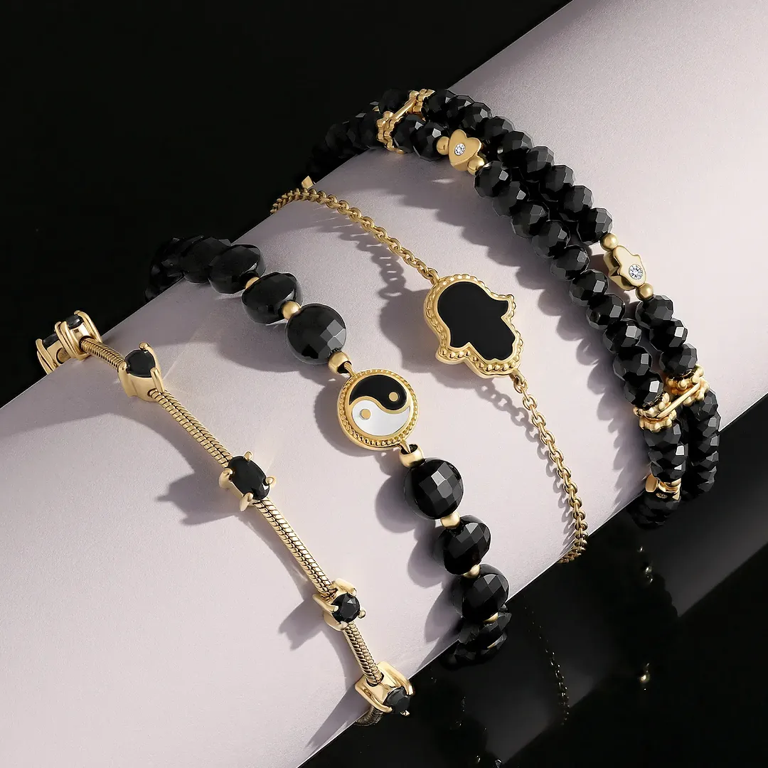 Midnight Flow Onyx Bolo Bracelet - Image 5