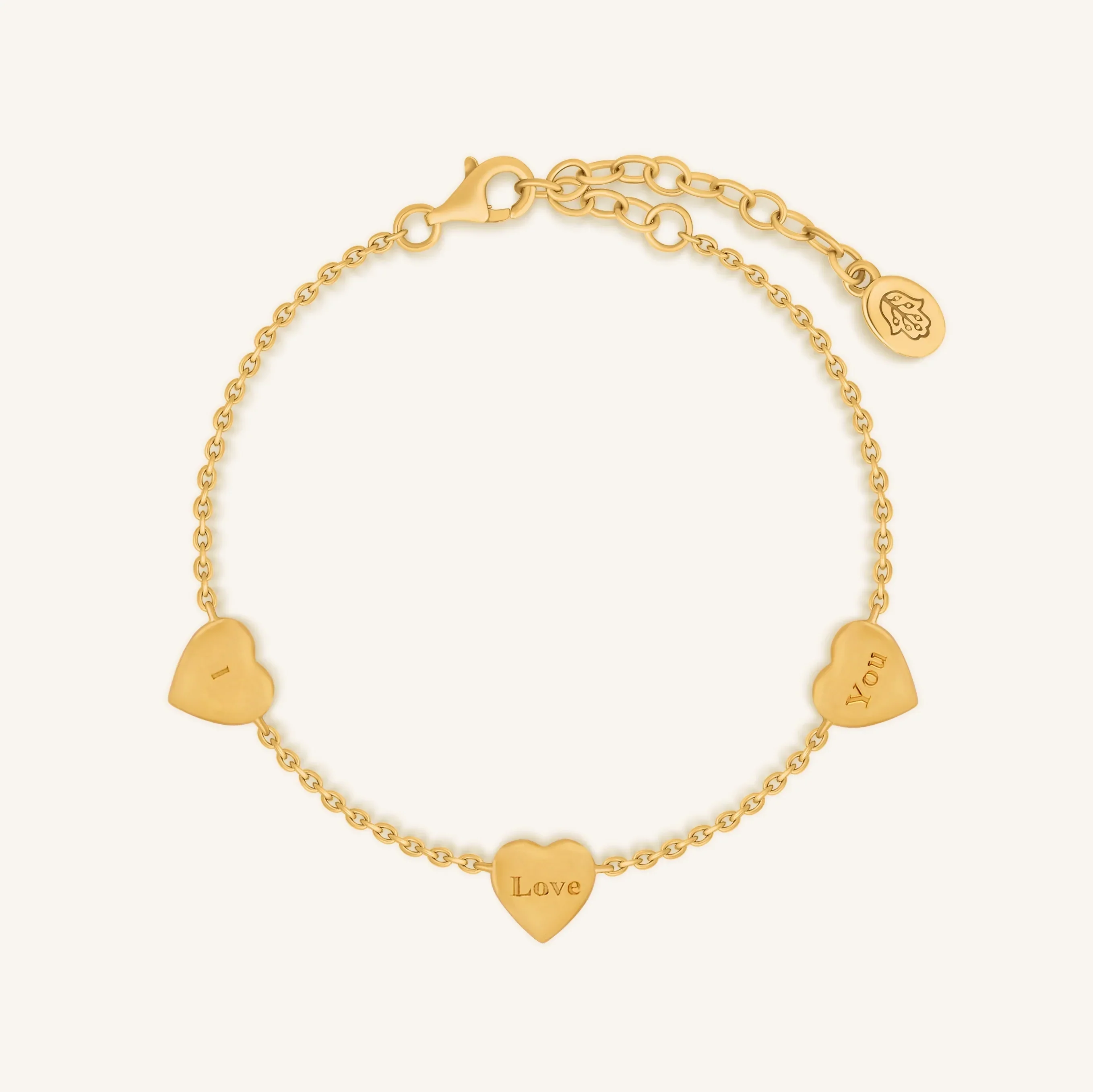 Heartfelt Gratitude Mother of Pearl Heart Gold Bracelet - Image 4