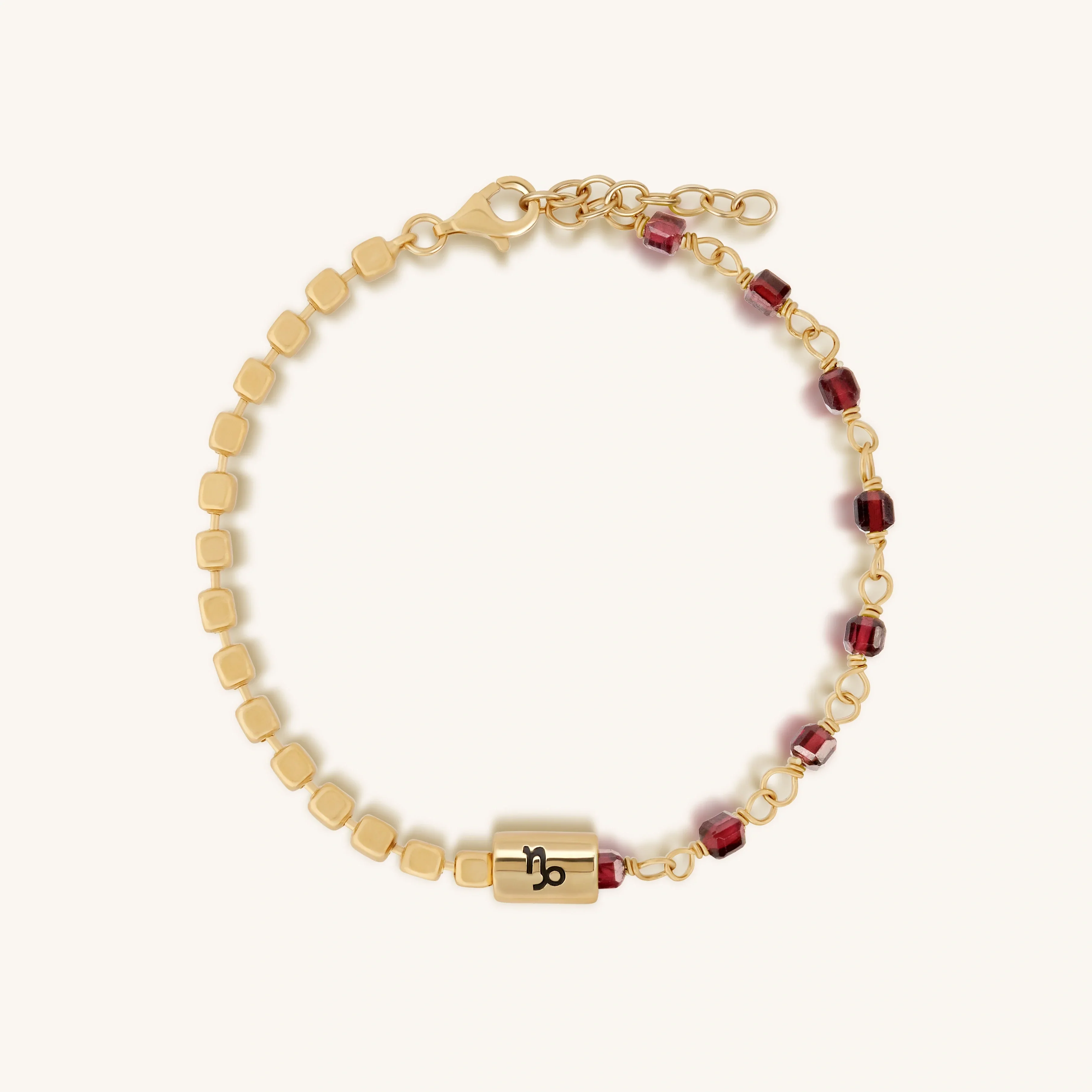 Humble Ambition Garnet Capricorn Bracelet