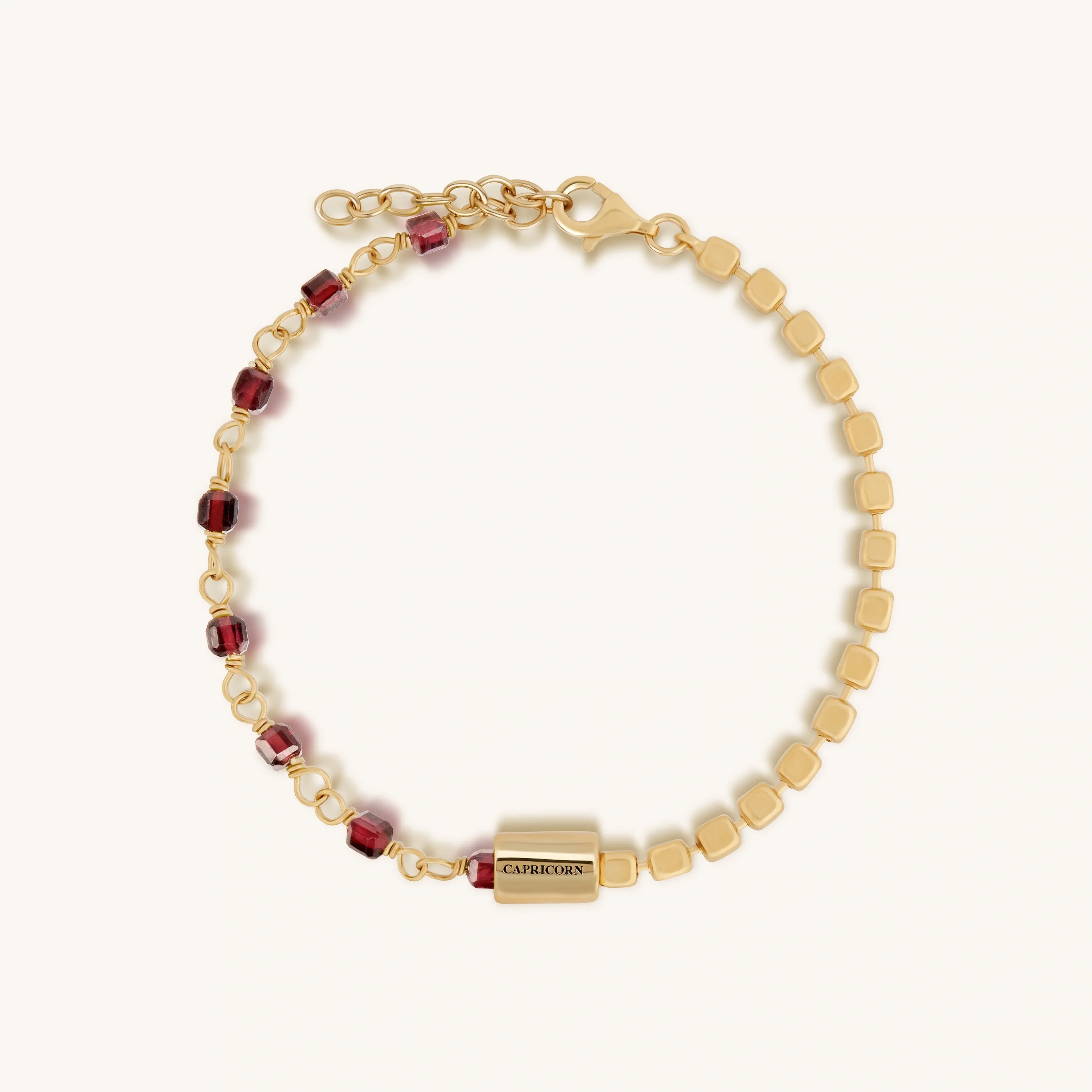 Humble Ambition Garnet Capricorn Bracelet - Image 3