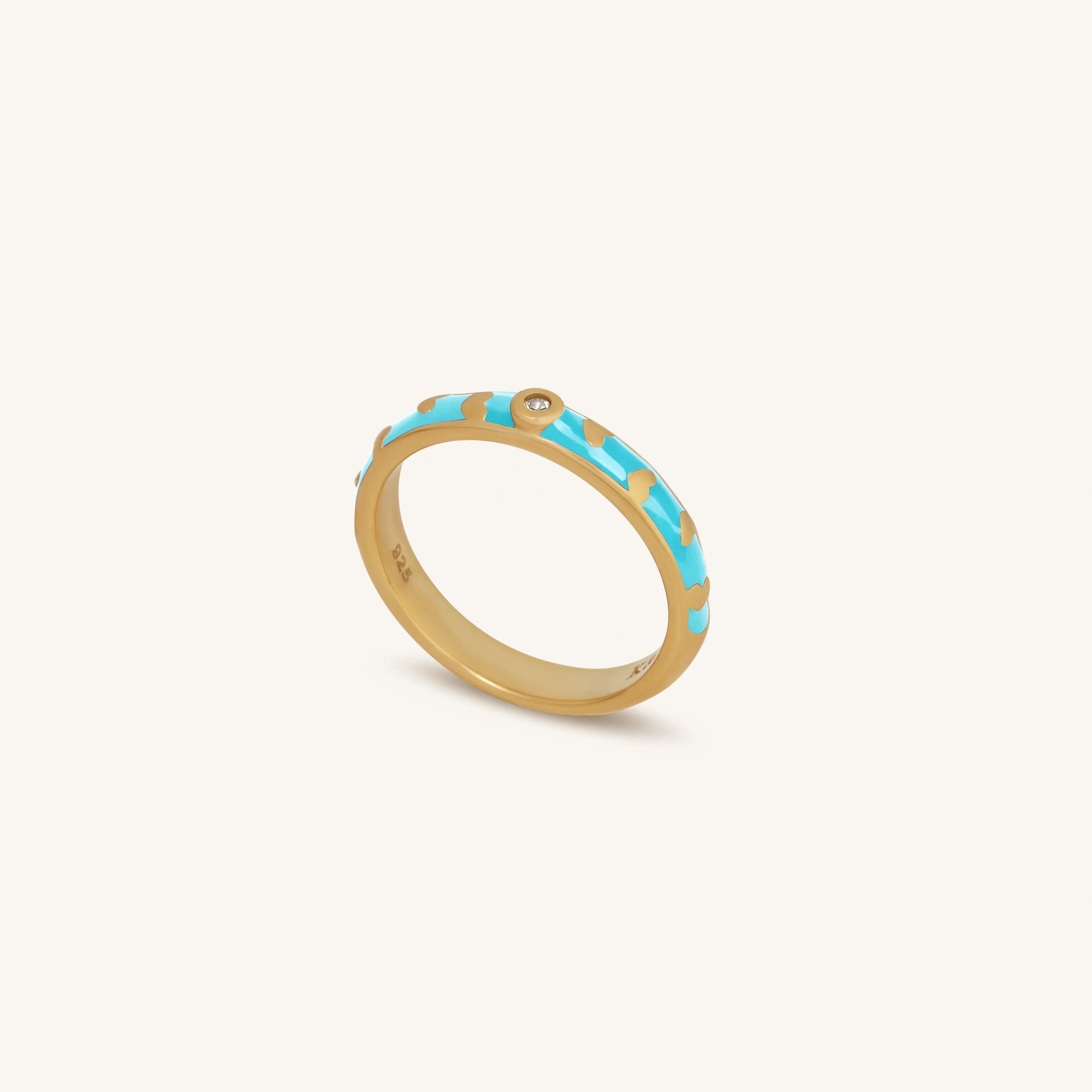 Illuminated Love Gold Hearts Ring - Image 3