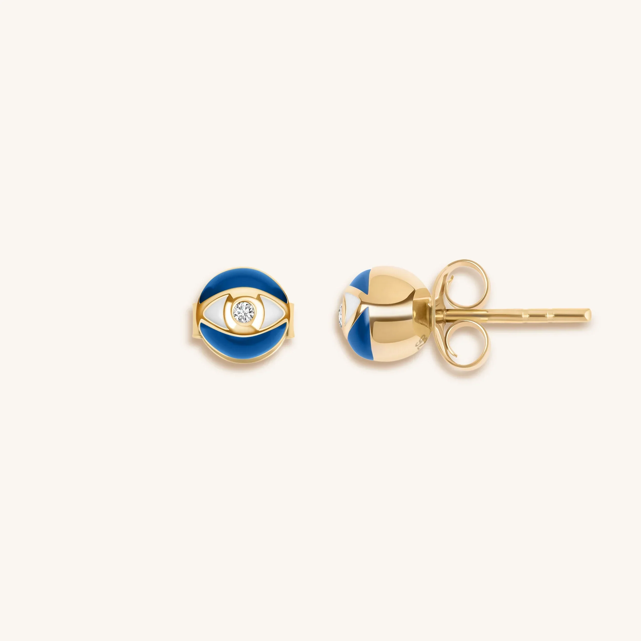 Illuminated Soul - Evil Eye Diamond Earrings - Image 3