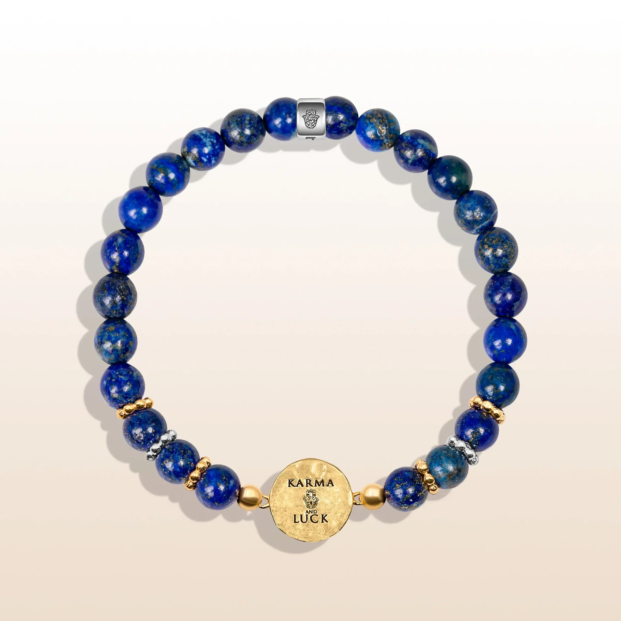 Illuminating Energy - Lapis Moon Charm Bracelet - Image 4
