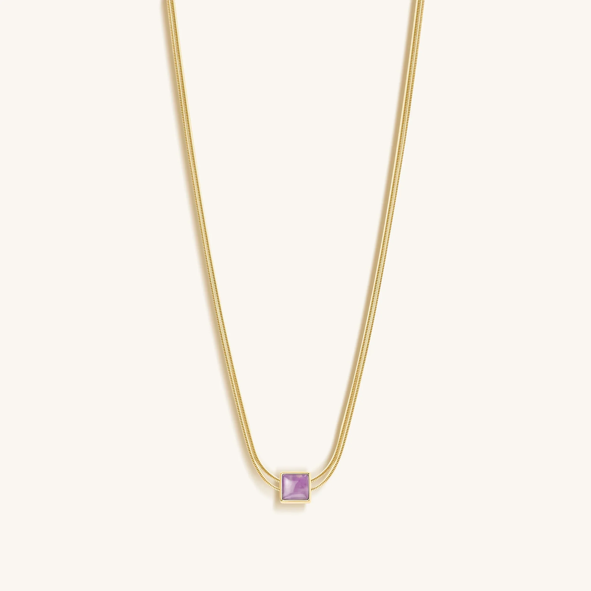 Imagine & Dream - Amethyst Evil Eye February Birthstone Necklace - Image 5