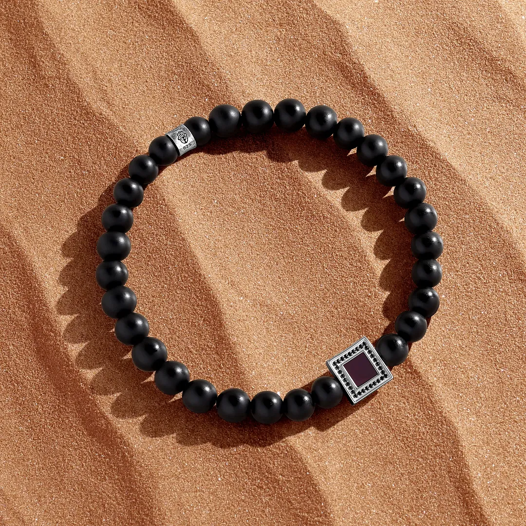 Infinite Alignment Matte Onyx Torah Nano Chip Bracelet