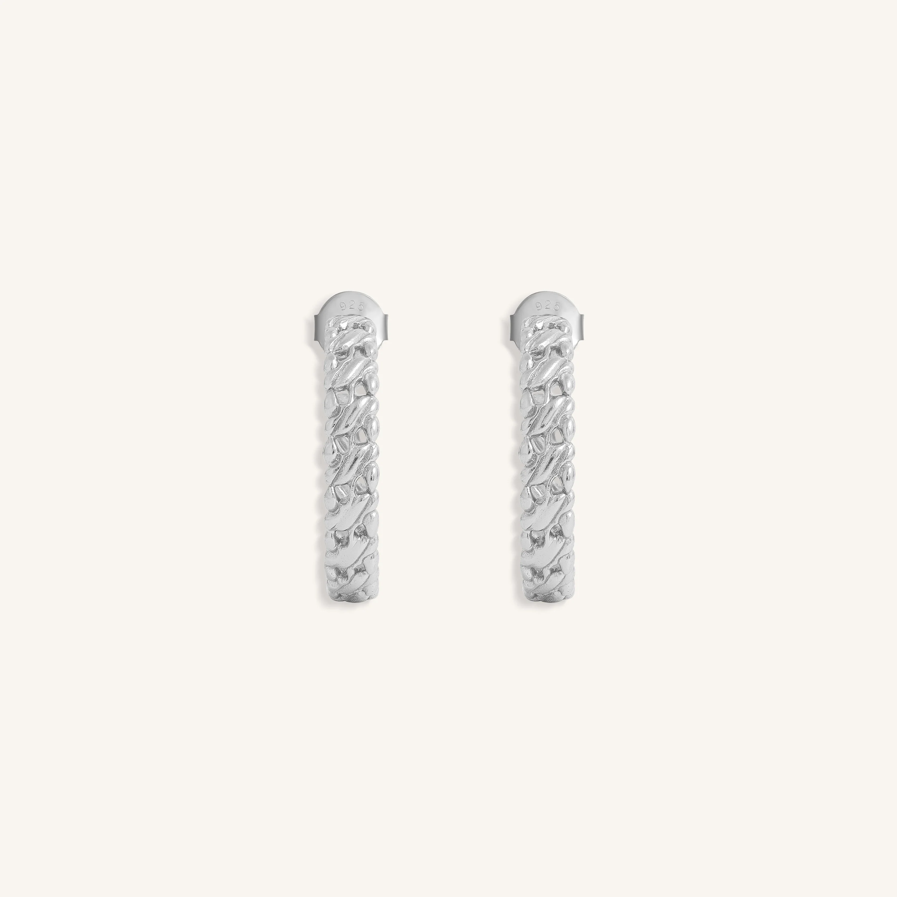 Infinite Energy Silver Hoop Earrings