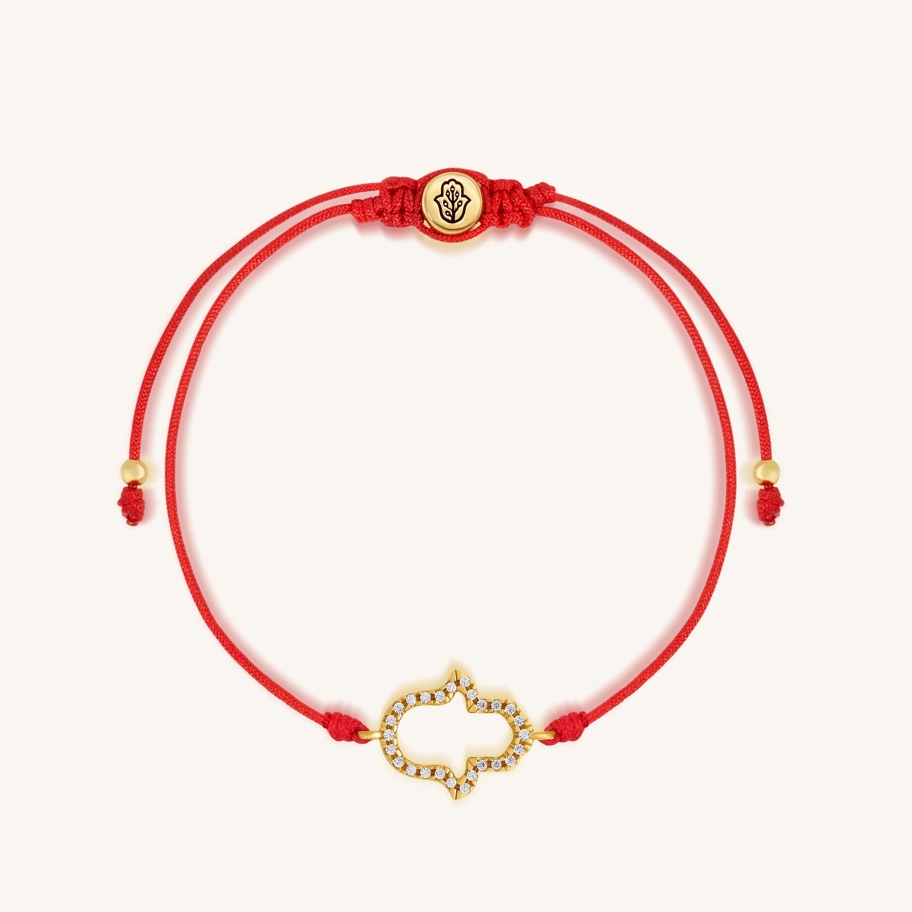 Infinite Guidance Hamsa Red String Bracelet