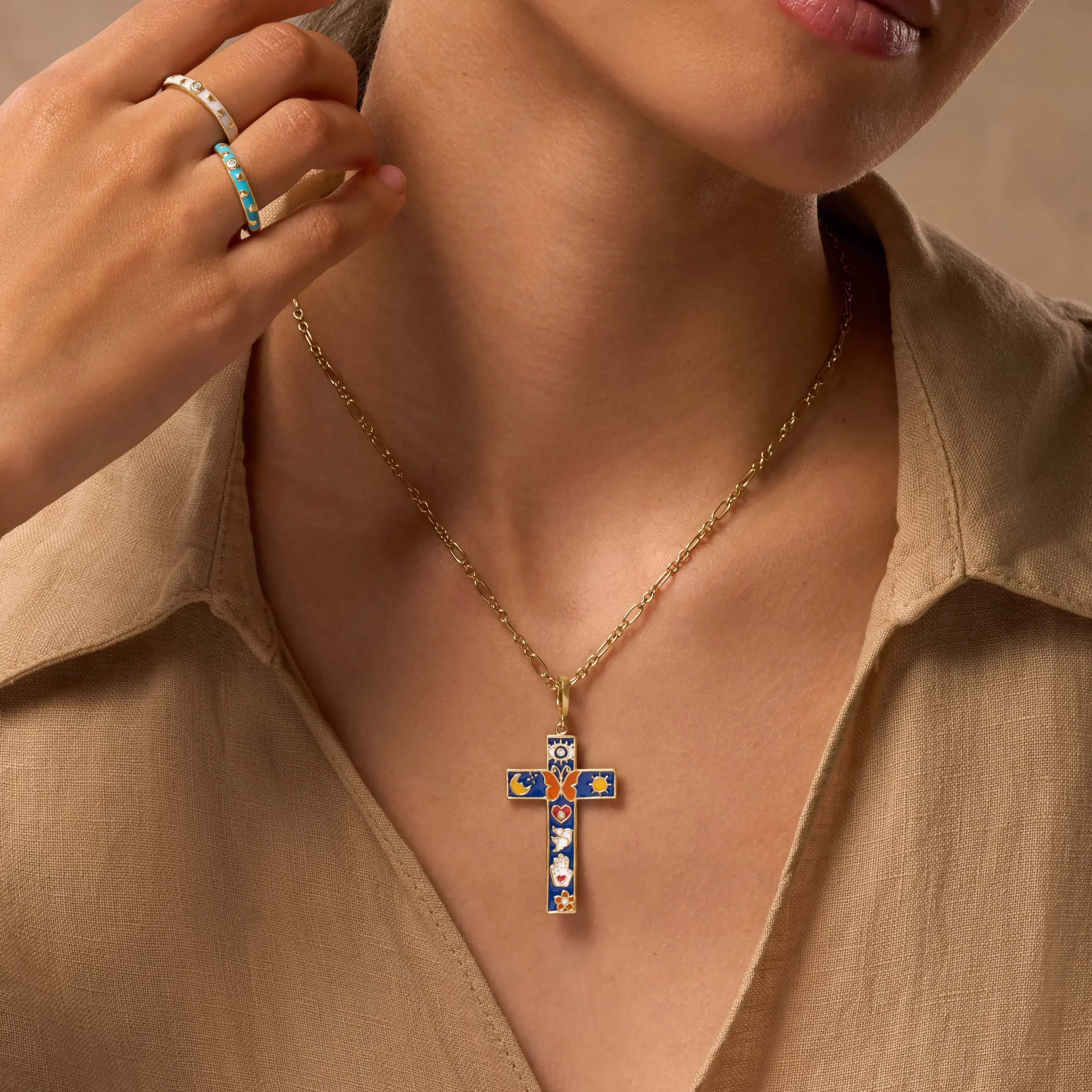 LIMITED EDITION: Infinite Trust Cross Charm Necklace - Image 2