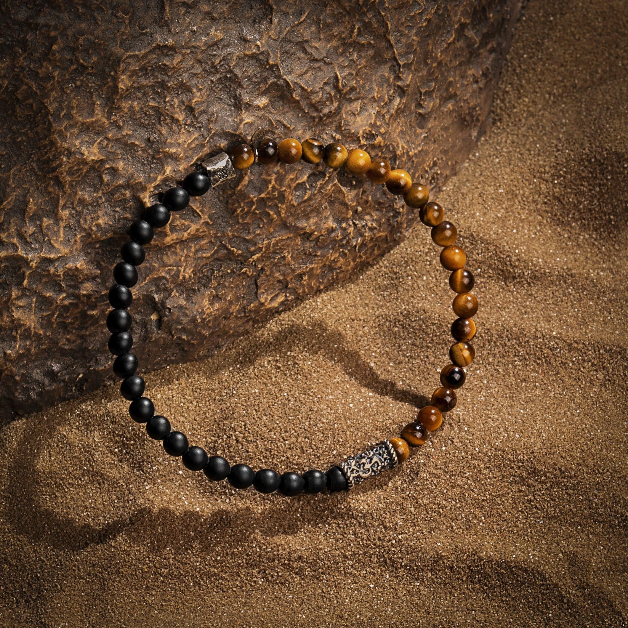 Inner Balance - Tiger's Eye Matte Onyx Bracelet