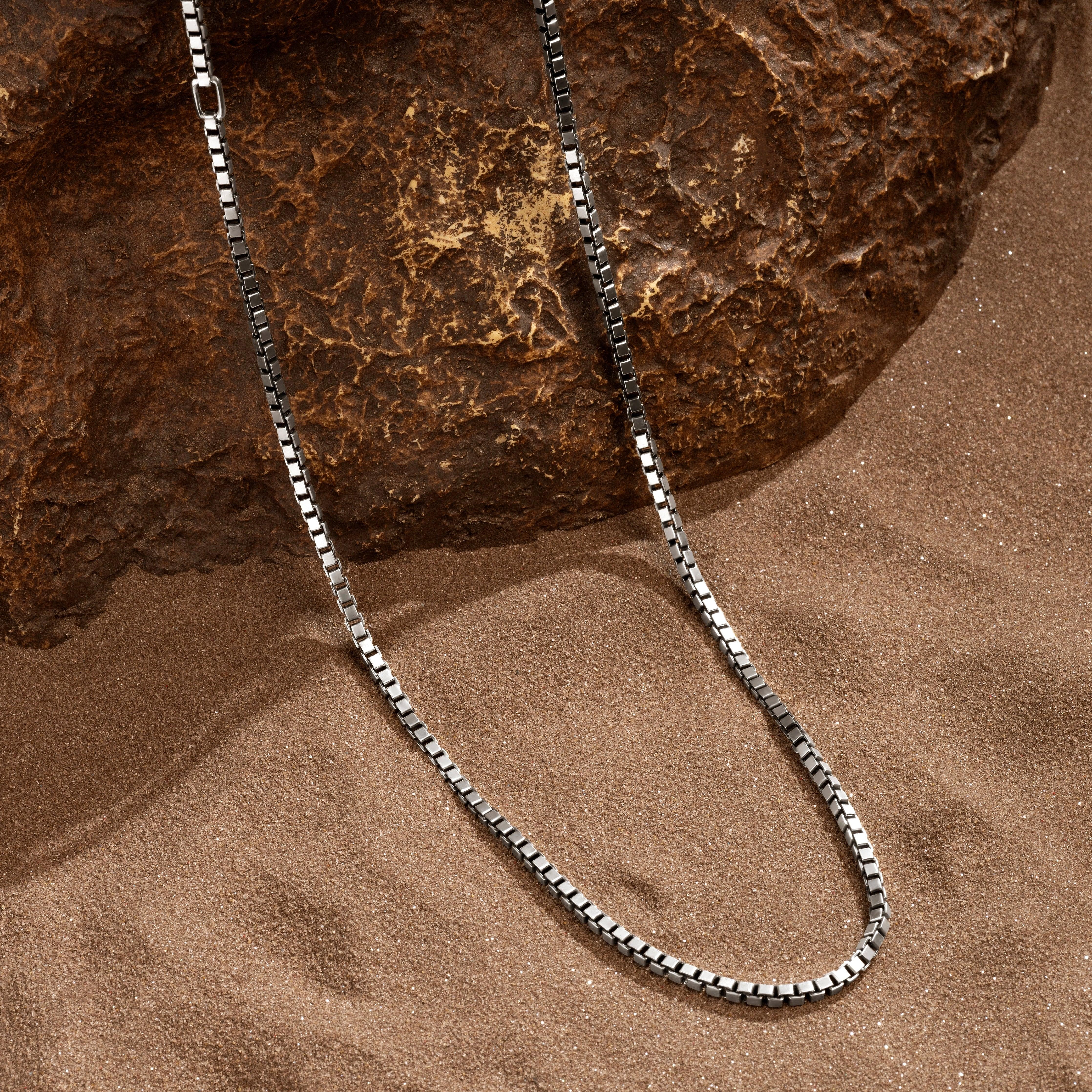 Inner Resolve Sterling Silver Box Chain Necklace