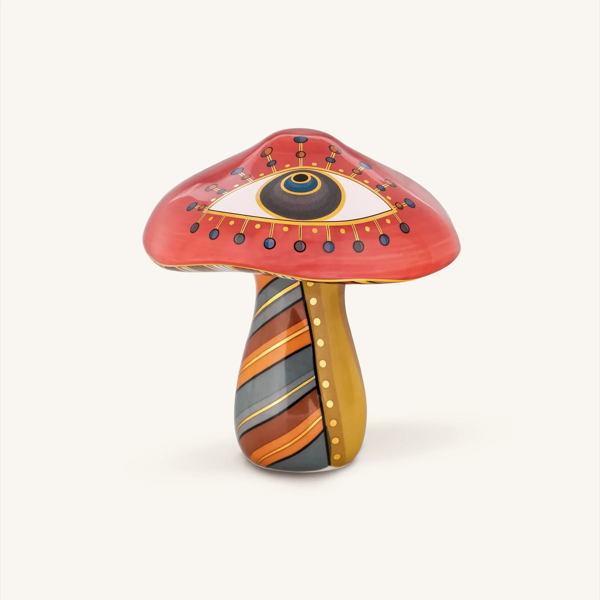 Insightful Journey - Evil Eye Mushroom Statue