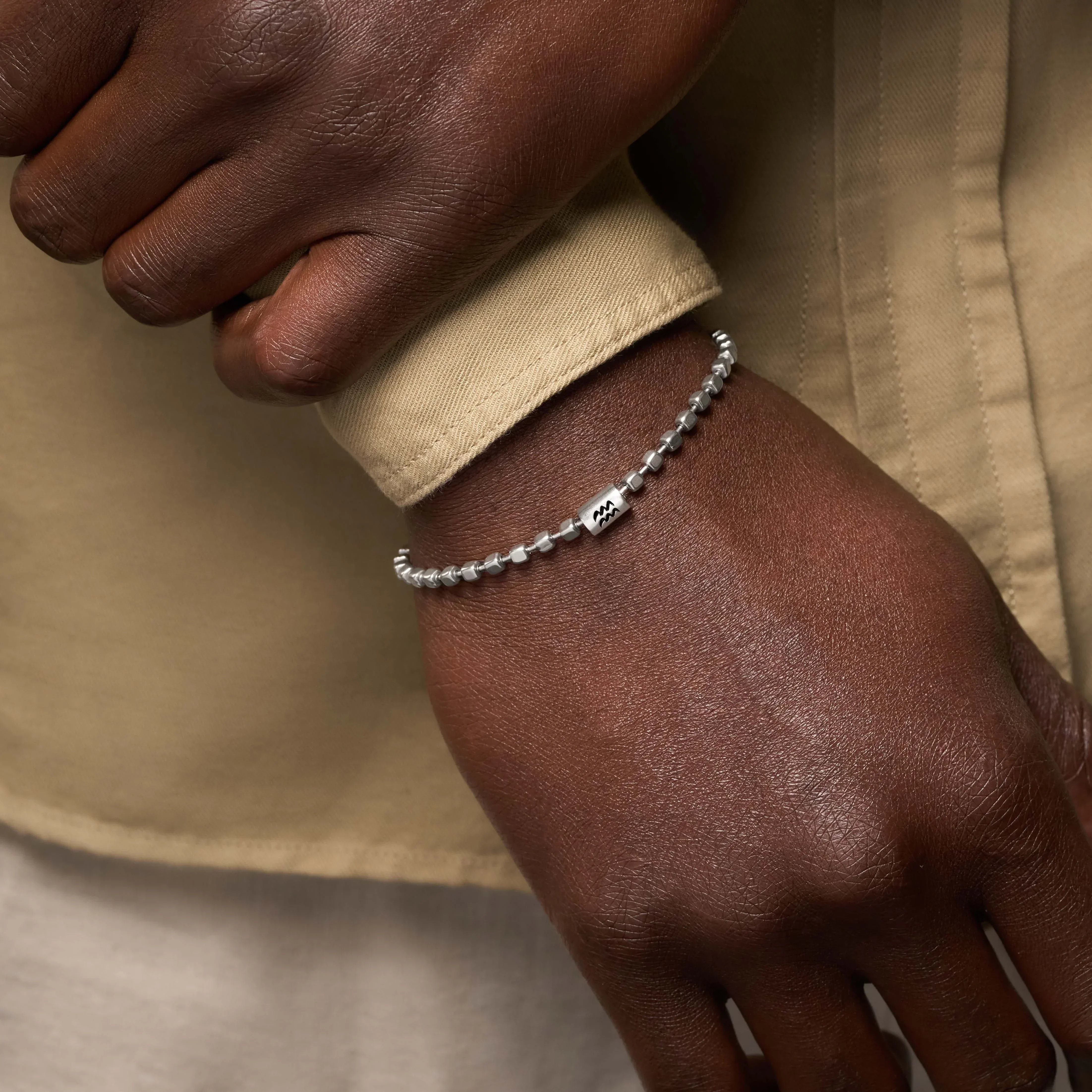 Inspired Charisma Sterling Silver Aquarius Bracelet - Image 2