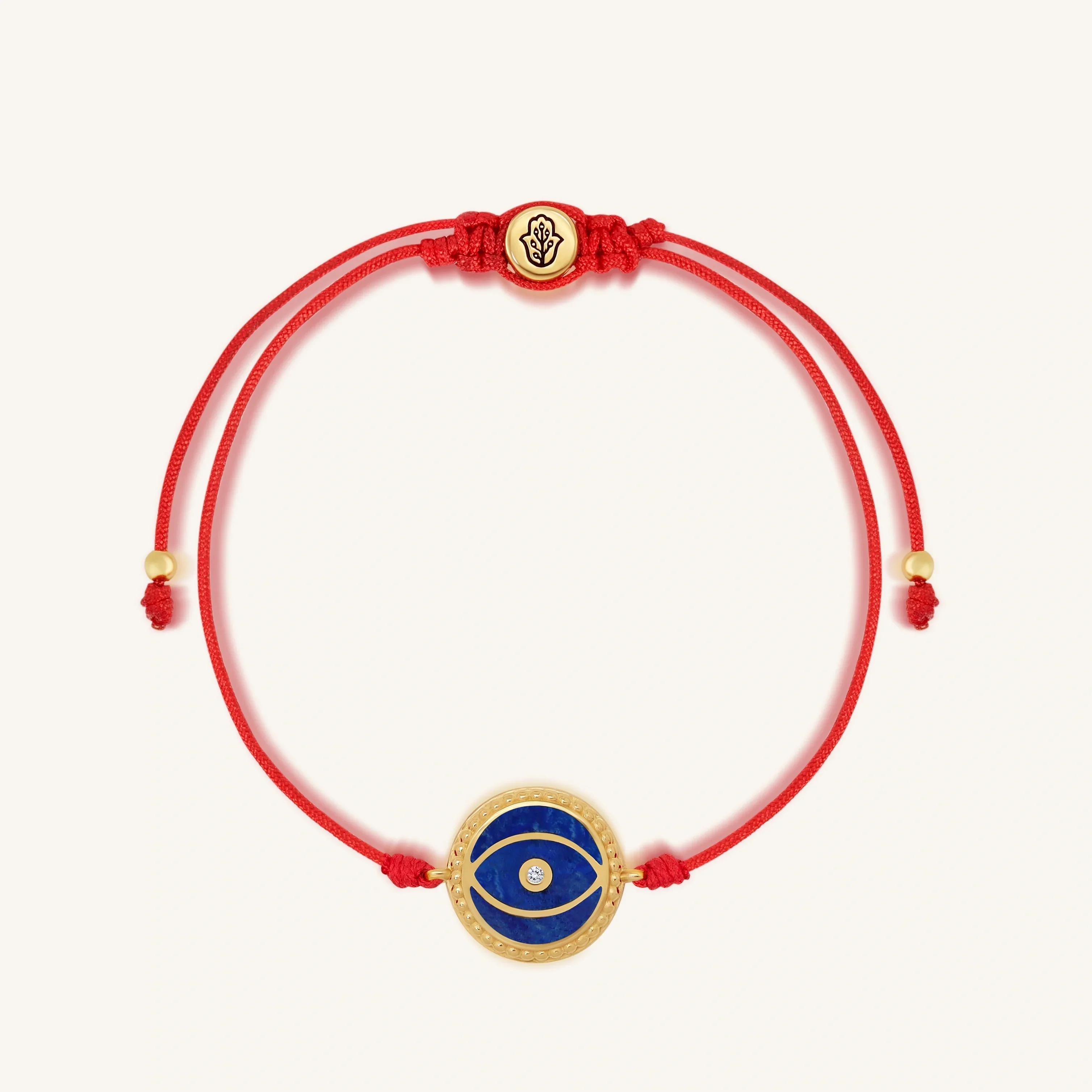 Intuitive Guardian Lapis Lazuli Evil Eye Red String Bracelet