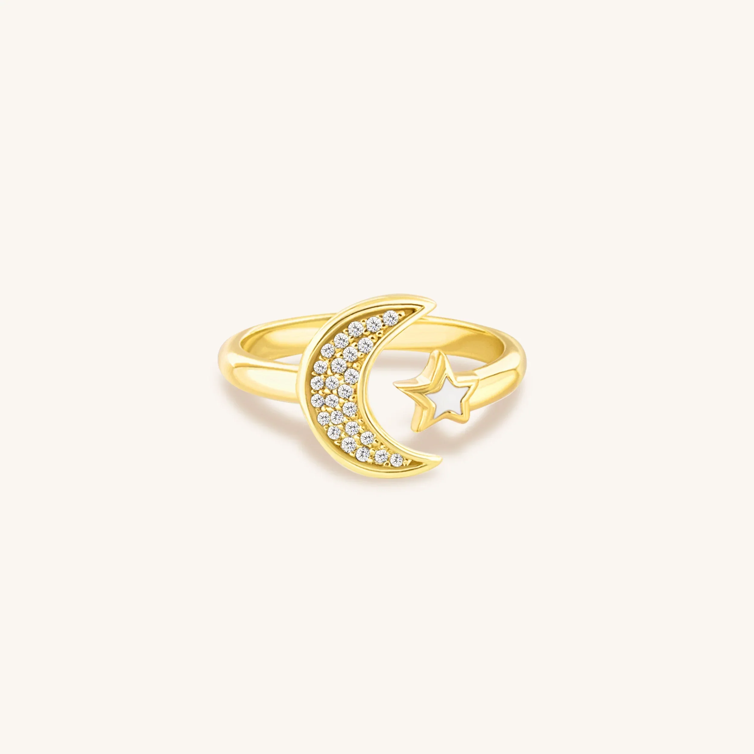 Intuitive Power - Moon & Star Ring - Image 3