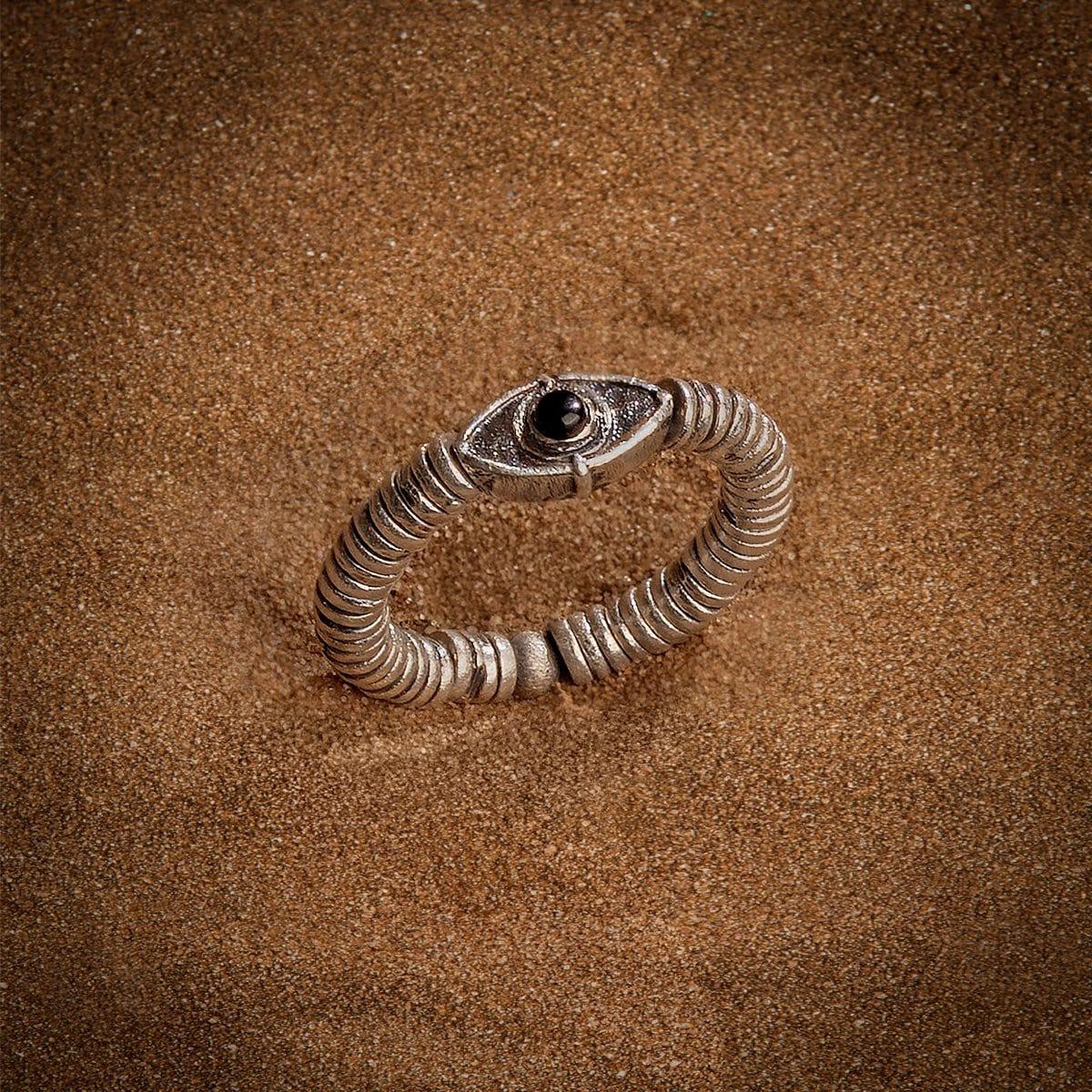 Invisible Armor - Heishi Evil Eye Onyx Ring