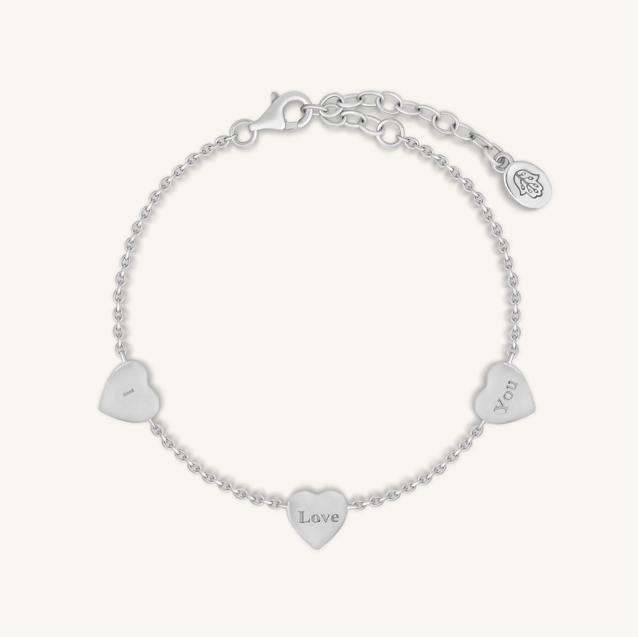 Joyful Connections Mother of Pearl Silver Heart Bracelet - Image 4