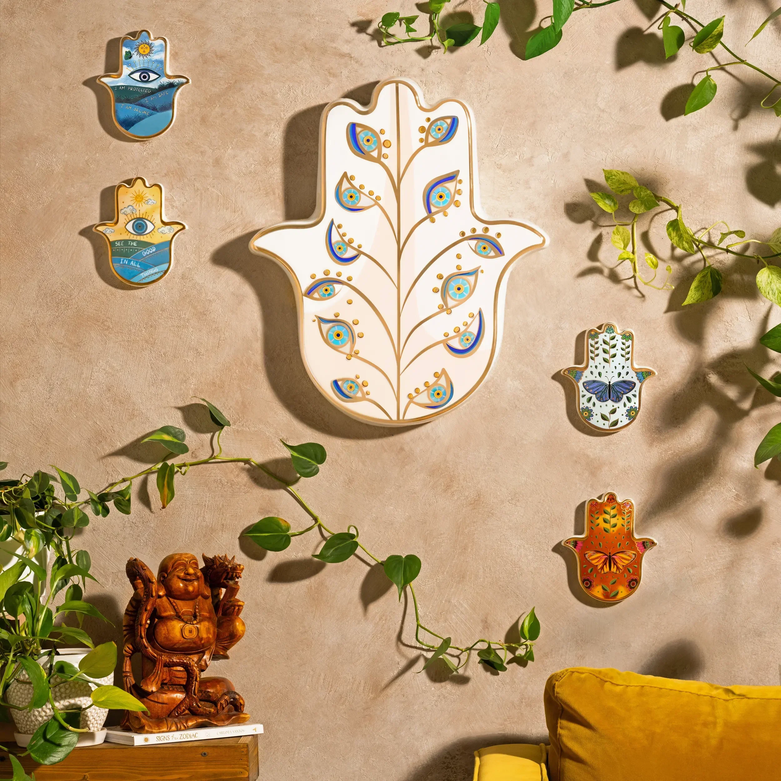 Eternally Abundant Large Hamsa Wall Blessing - Image 2