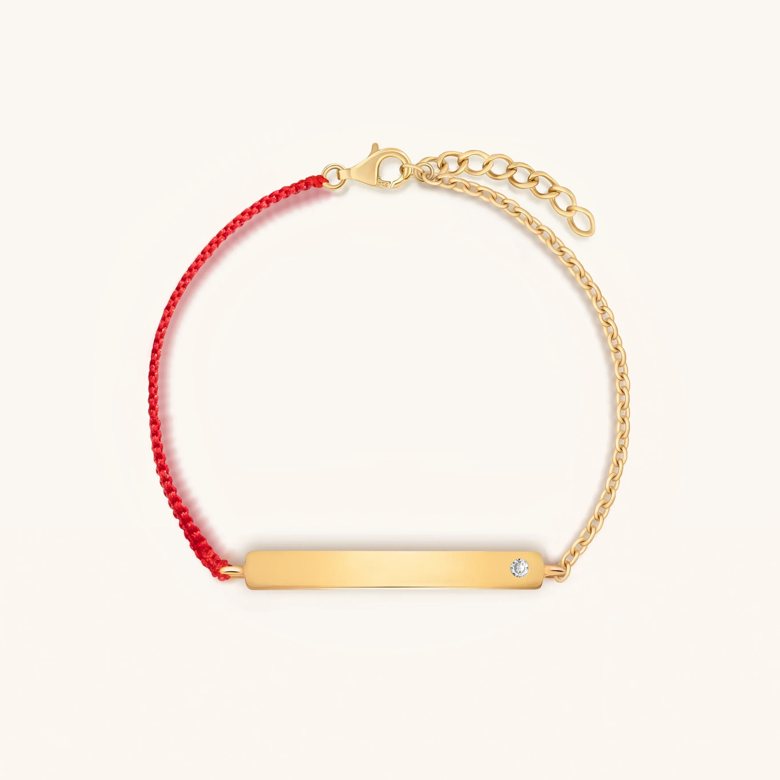 Karmic Fortitude Red String Engravable Bracelet