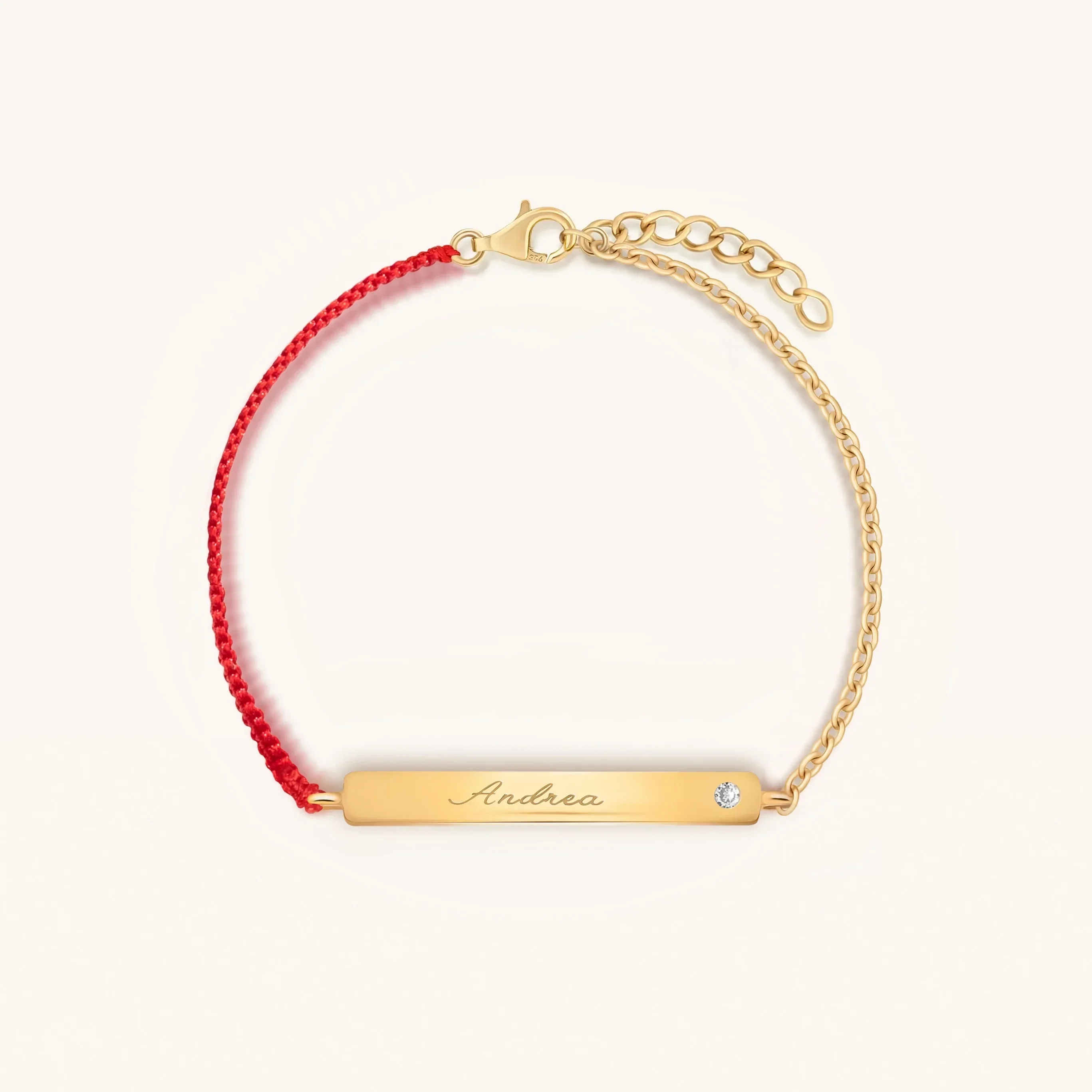Karmic Fortitude Red String Engravable Bracelet - Image 3