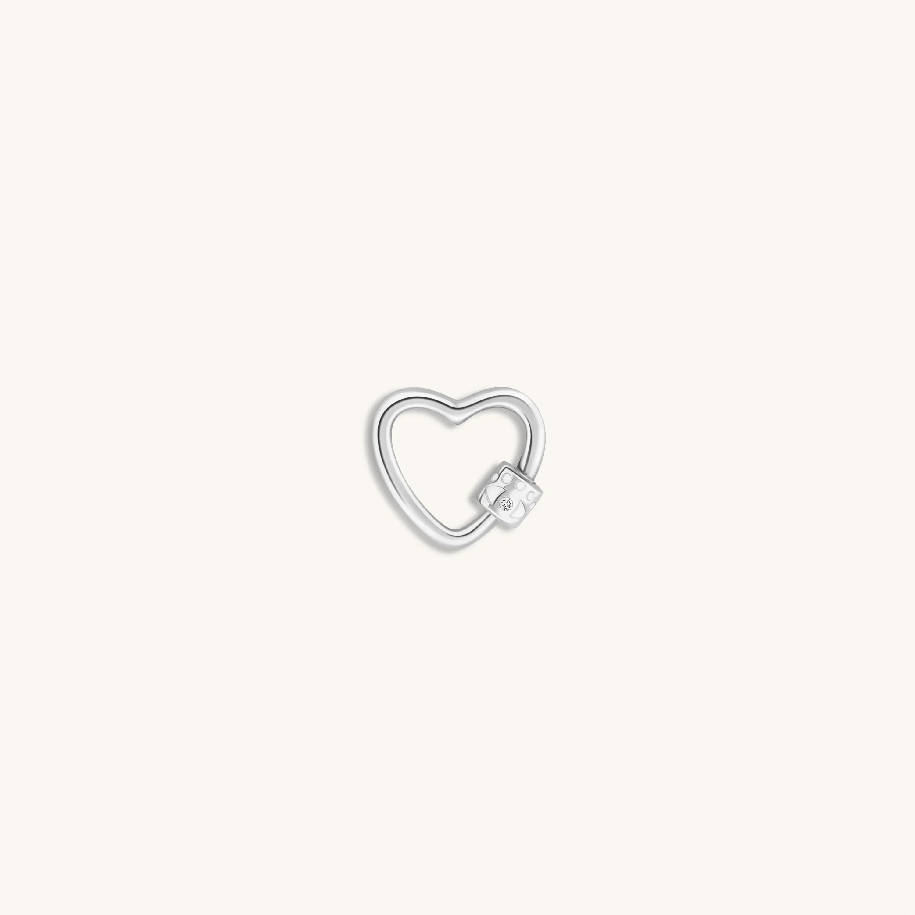 Latched in Love - Silver Heart Lock
