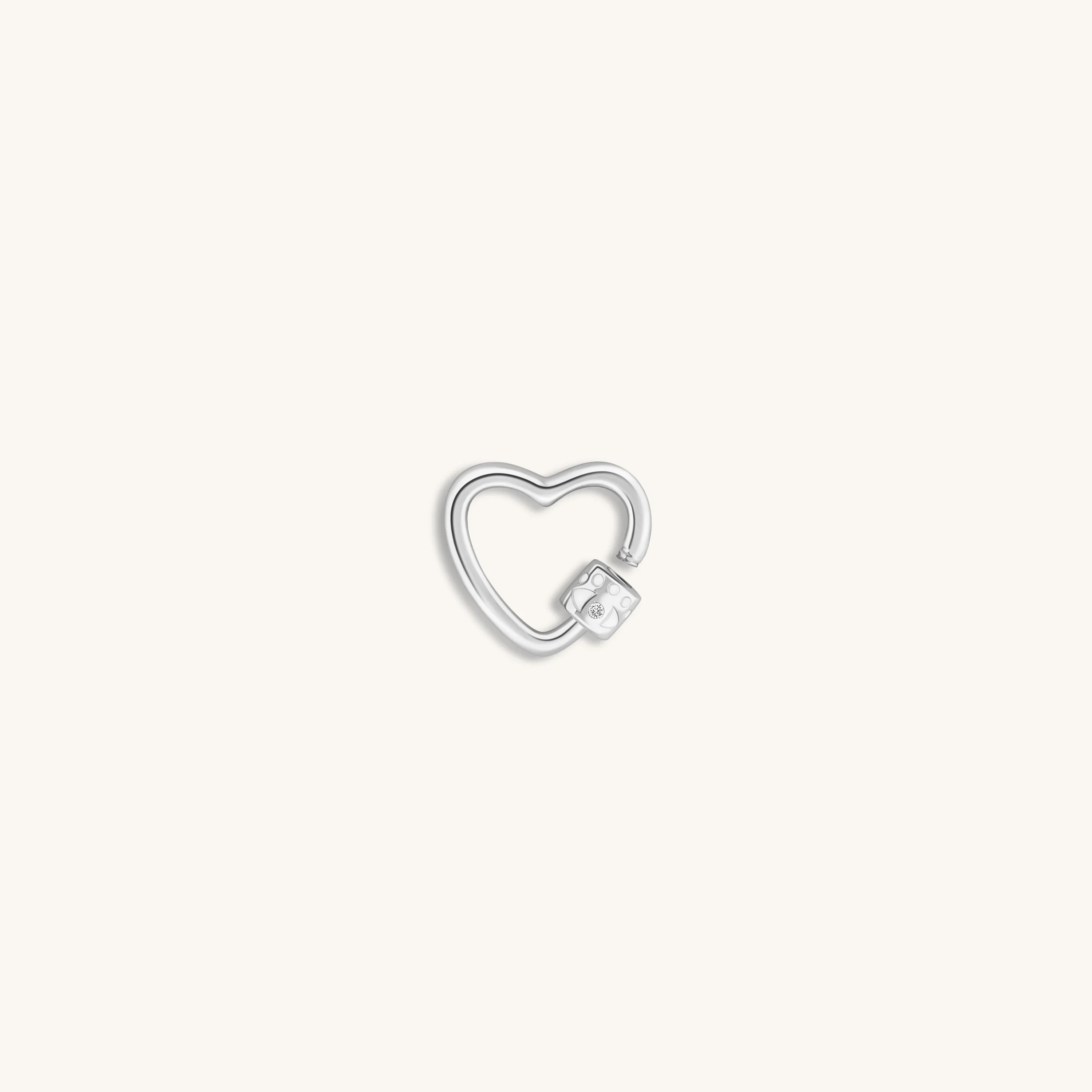 Latched in Love - Silver Heart Lock - Image 2