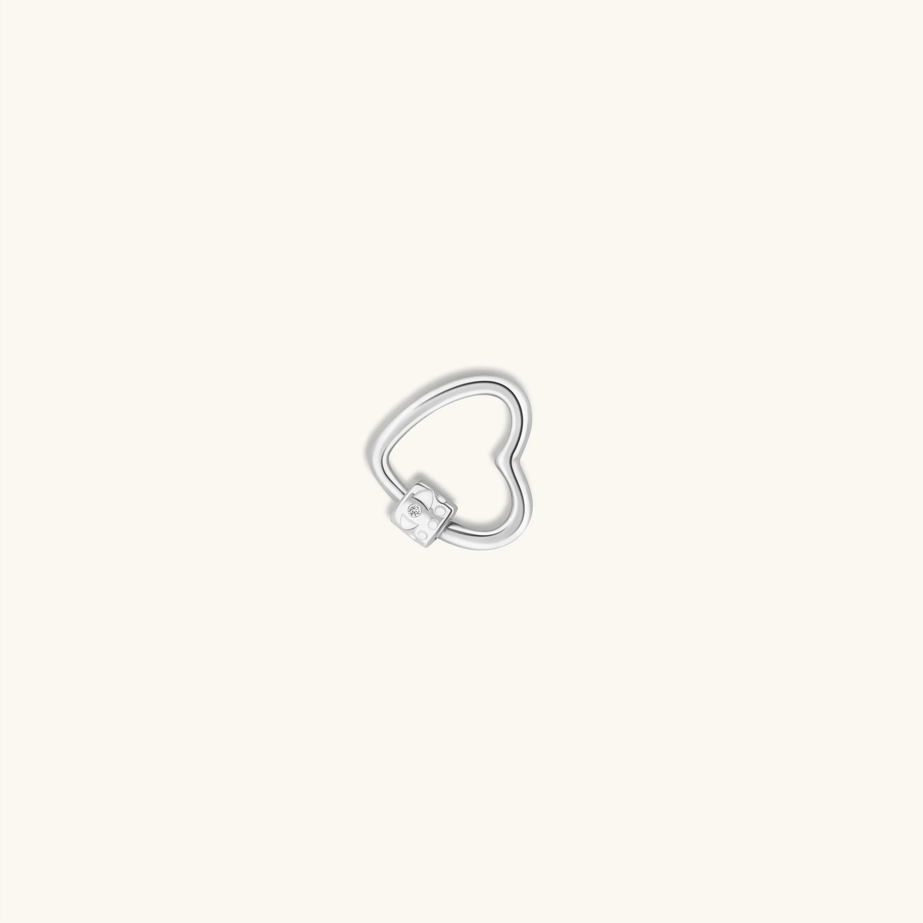 Latched in Love - Silver Heart Lock - Image 3