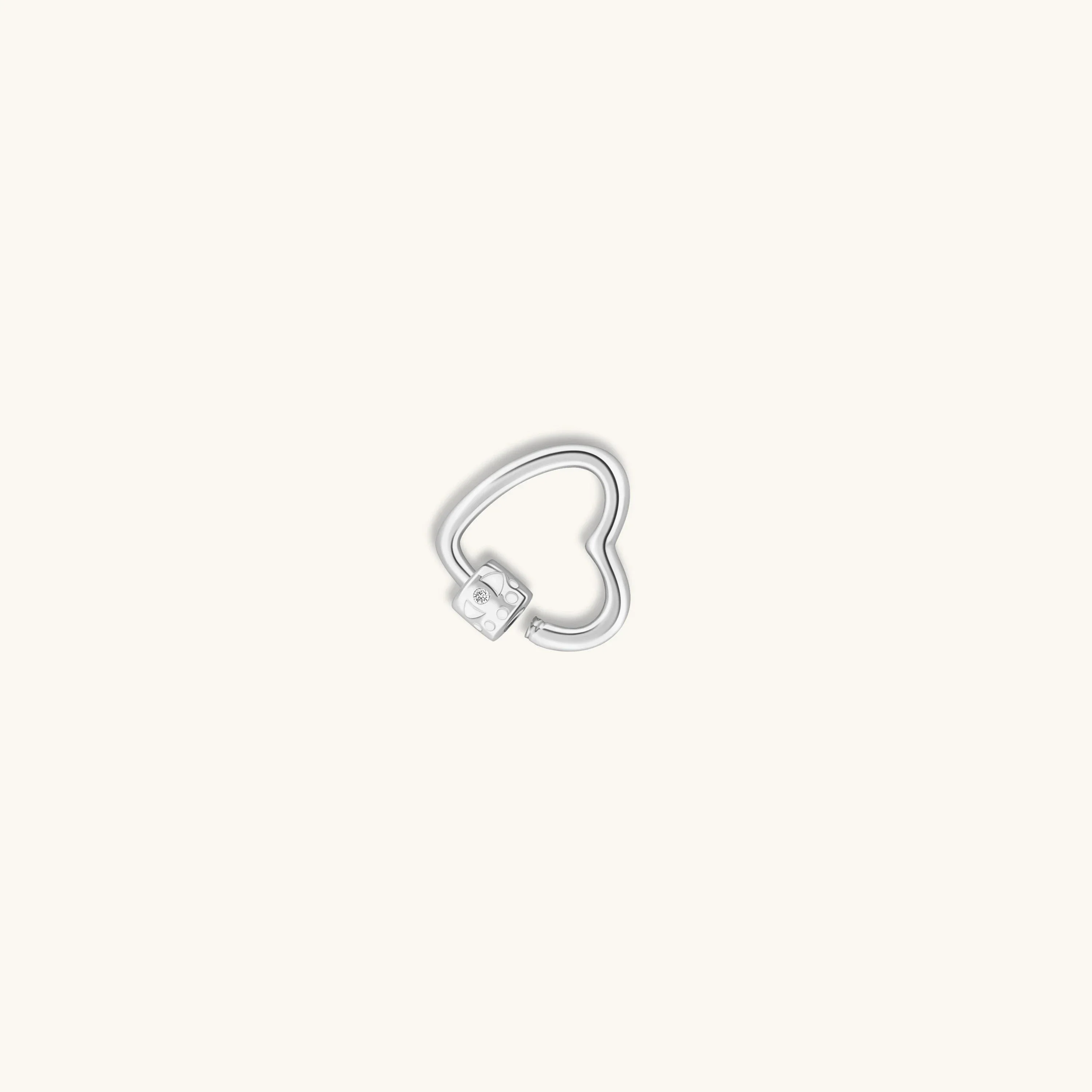 Latched in Love - Silver Heart Lock - Image 4