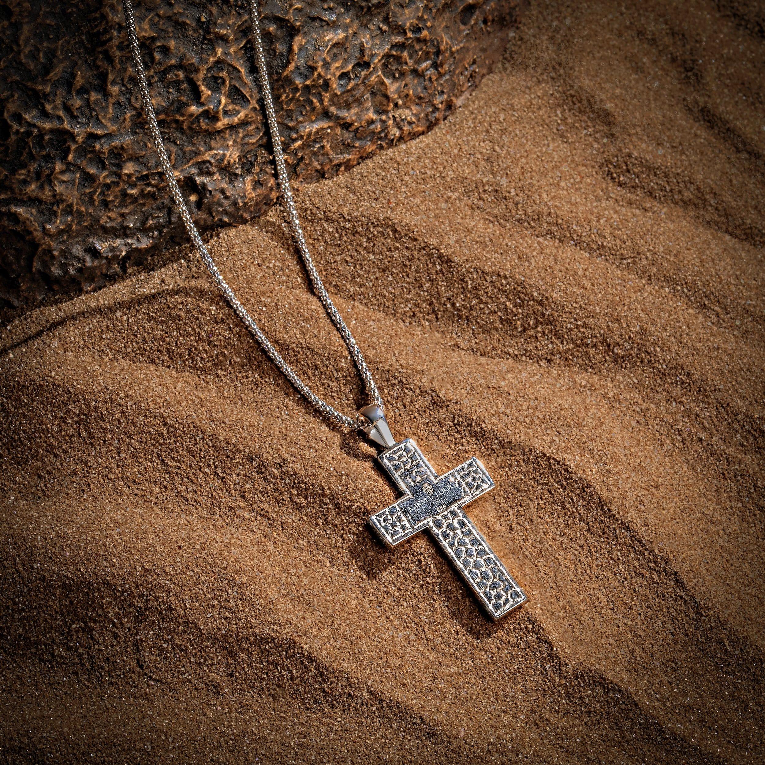 Leap of Faith - Silver Cross Necklace - Image 3