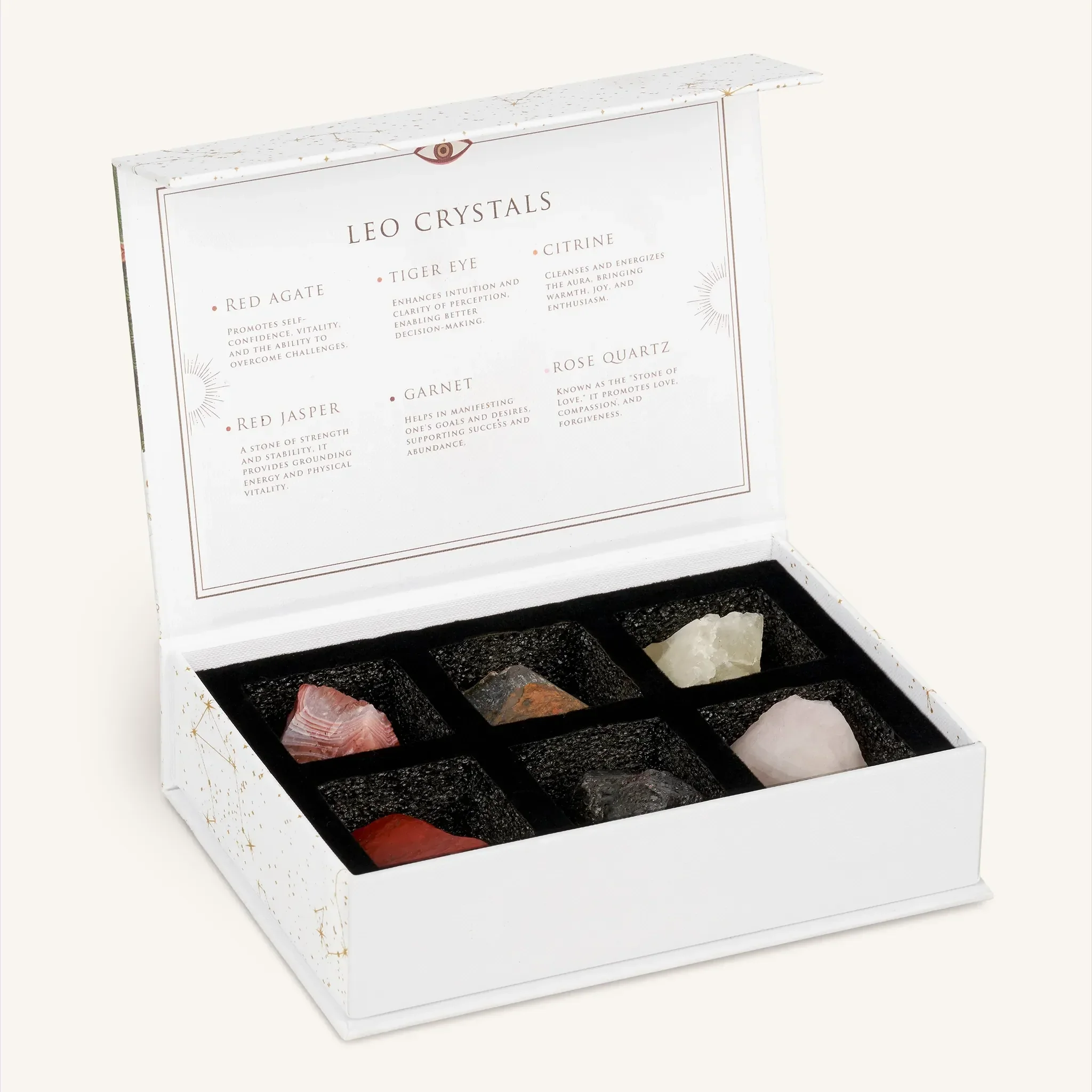 Bold Ambition Leo Zodiac Crystal Box