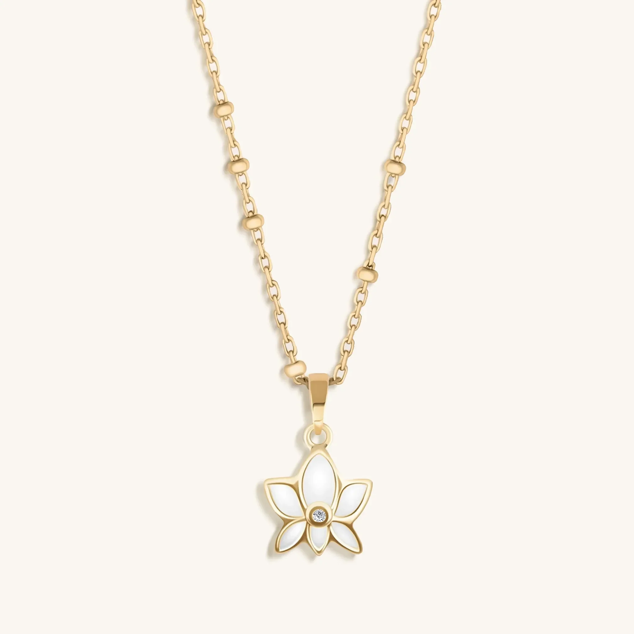 Life Bringer - 14K Gold Lotus Necklace
