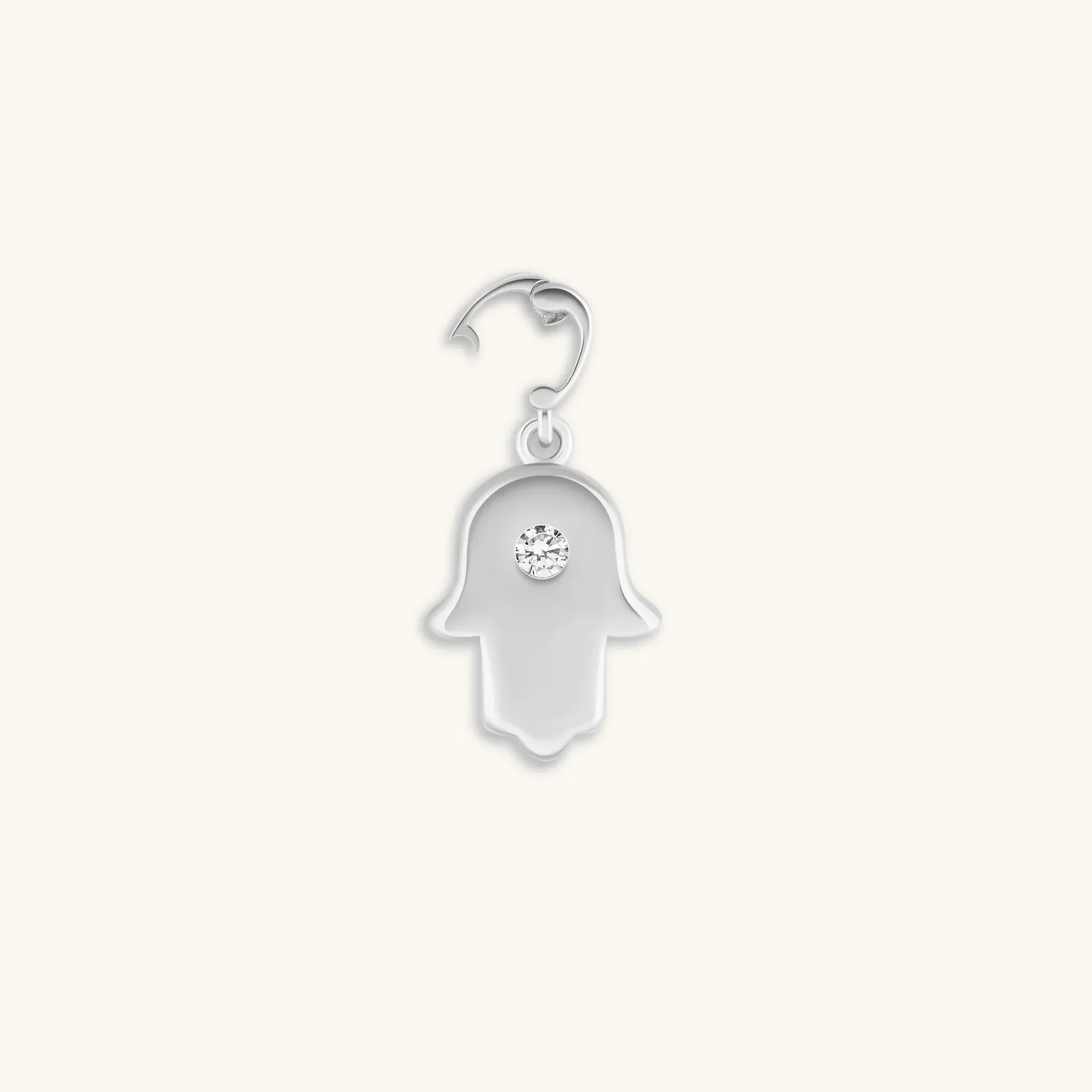 Light Defender - Silver Hamsa Charm - Image 2