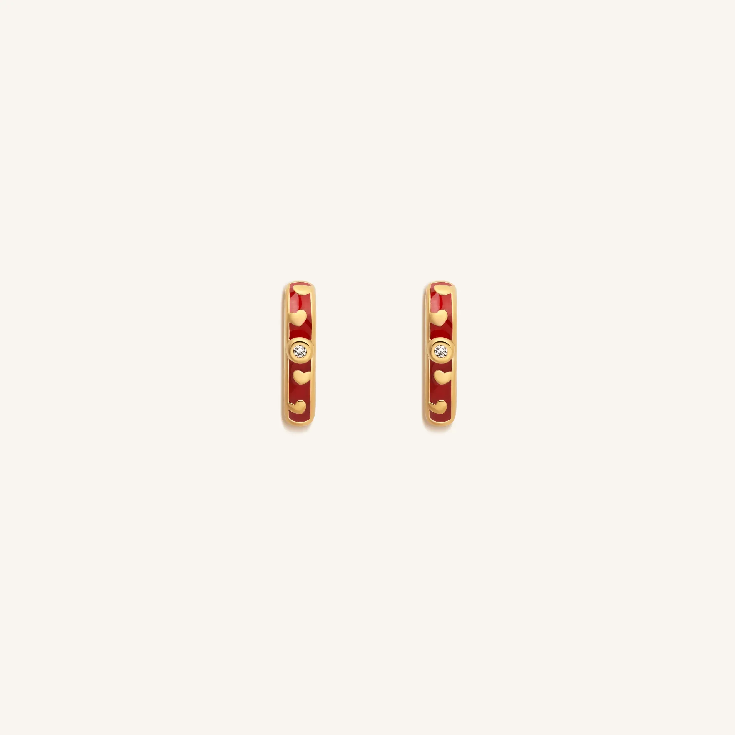Limitless Love Gold Heart Hoop Earrings