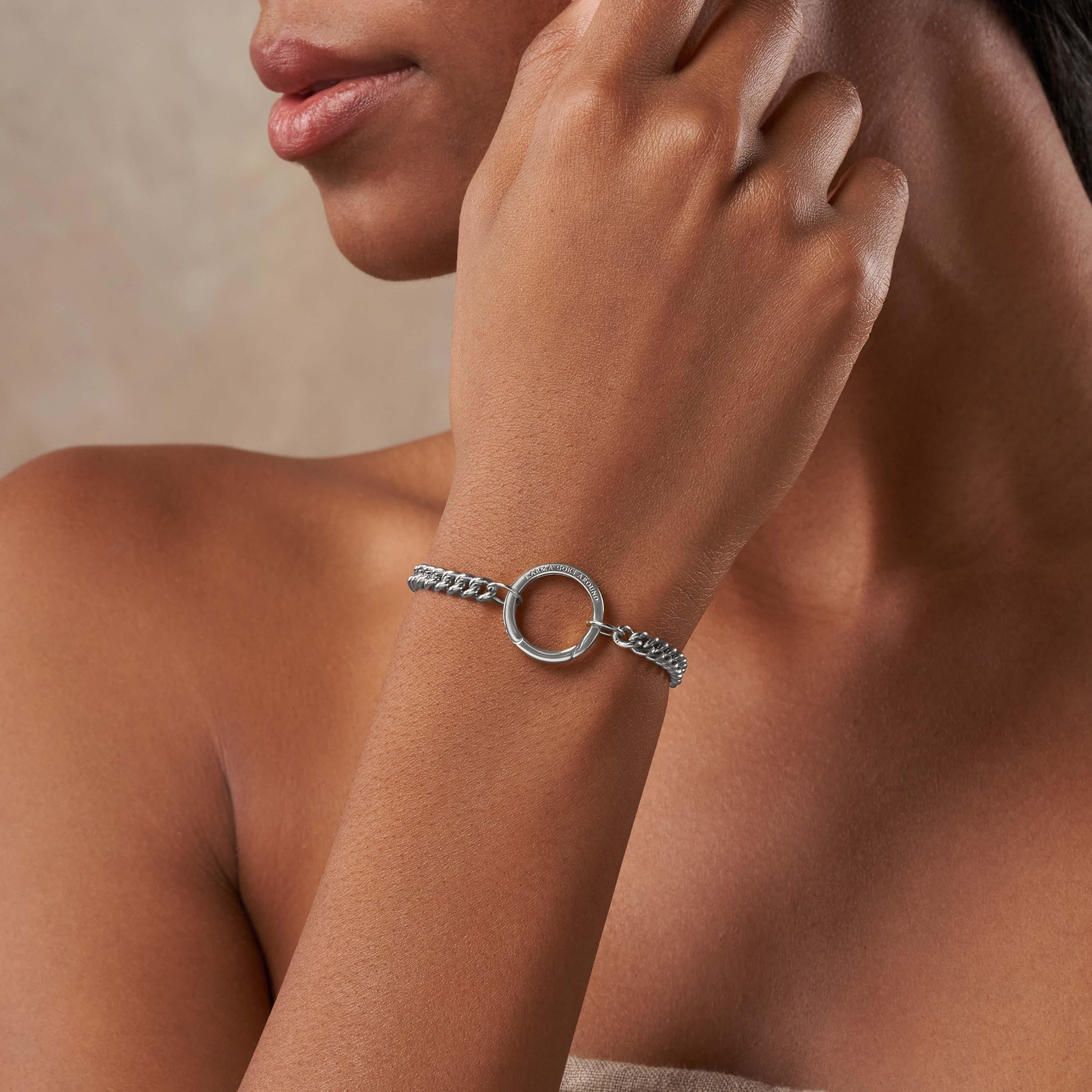 Linked in Love - Silver Bracelet - Image 3