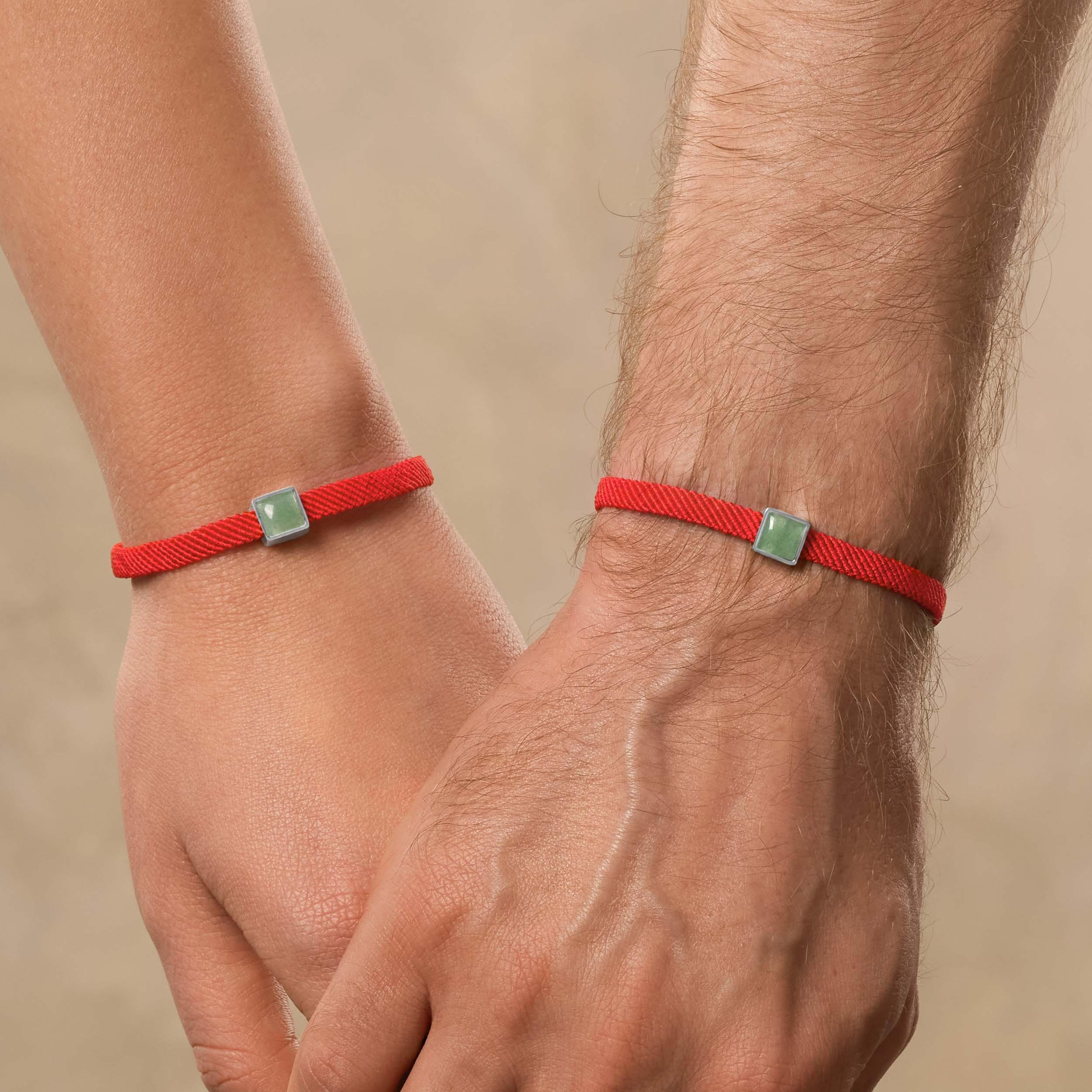 Living Essence - Jade Red String Bracelet - Image 2