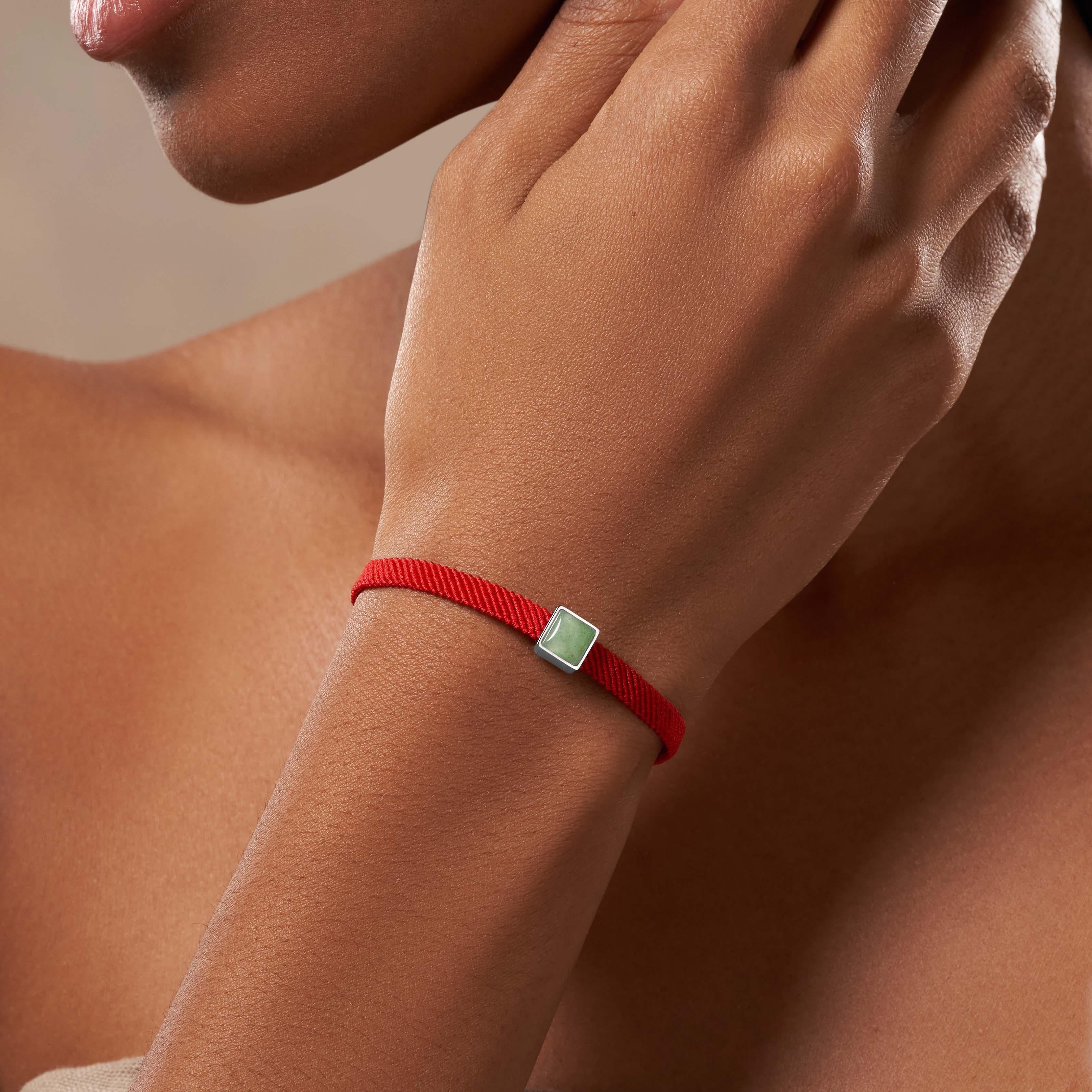 Living Essence - Jade Red String Bracelet - Image 6