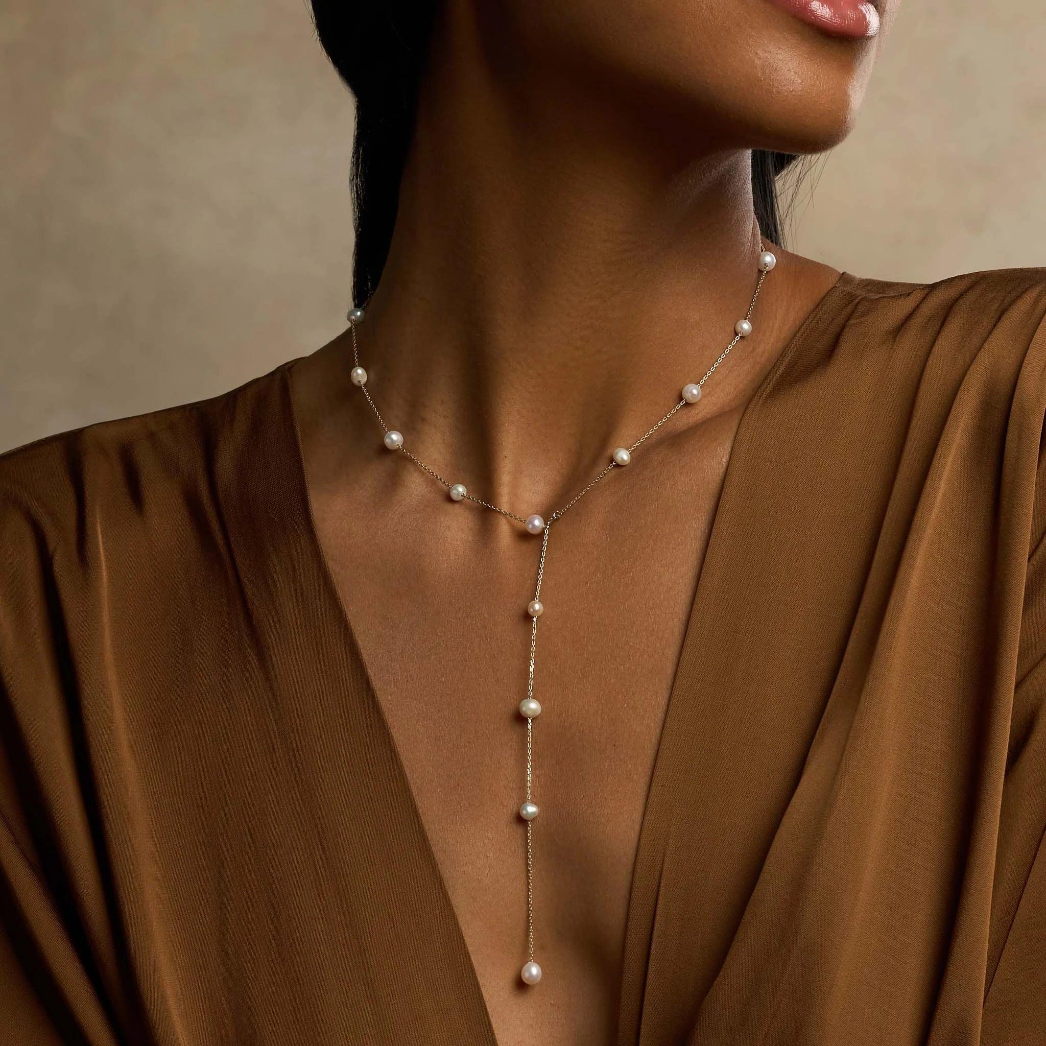Love’s Promise Pearl Chain Necklace - Image 2