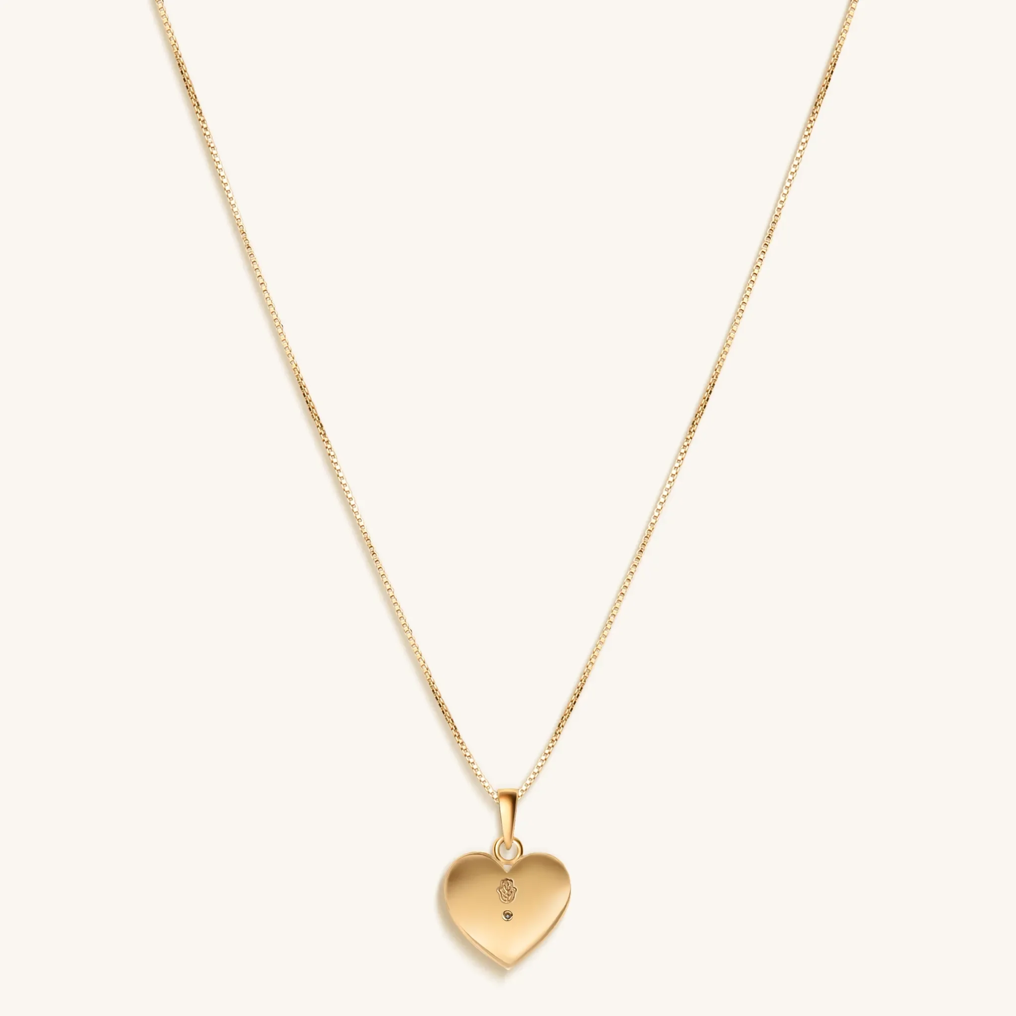 Lovely Light - Evil Eye & Diamond White Enamel Heart Necklace - Image 4