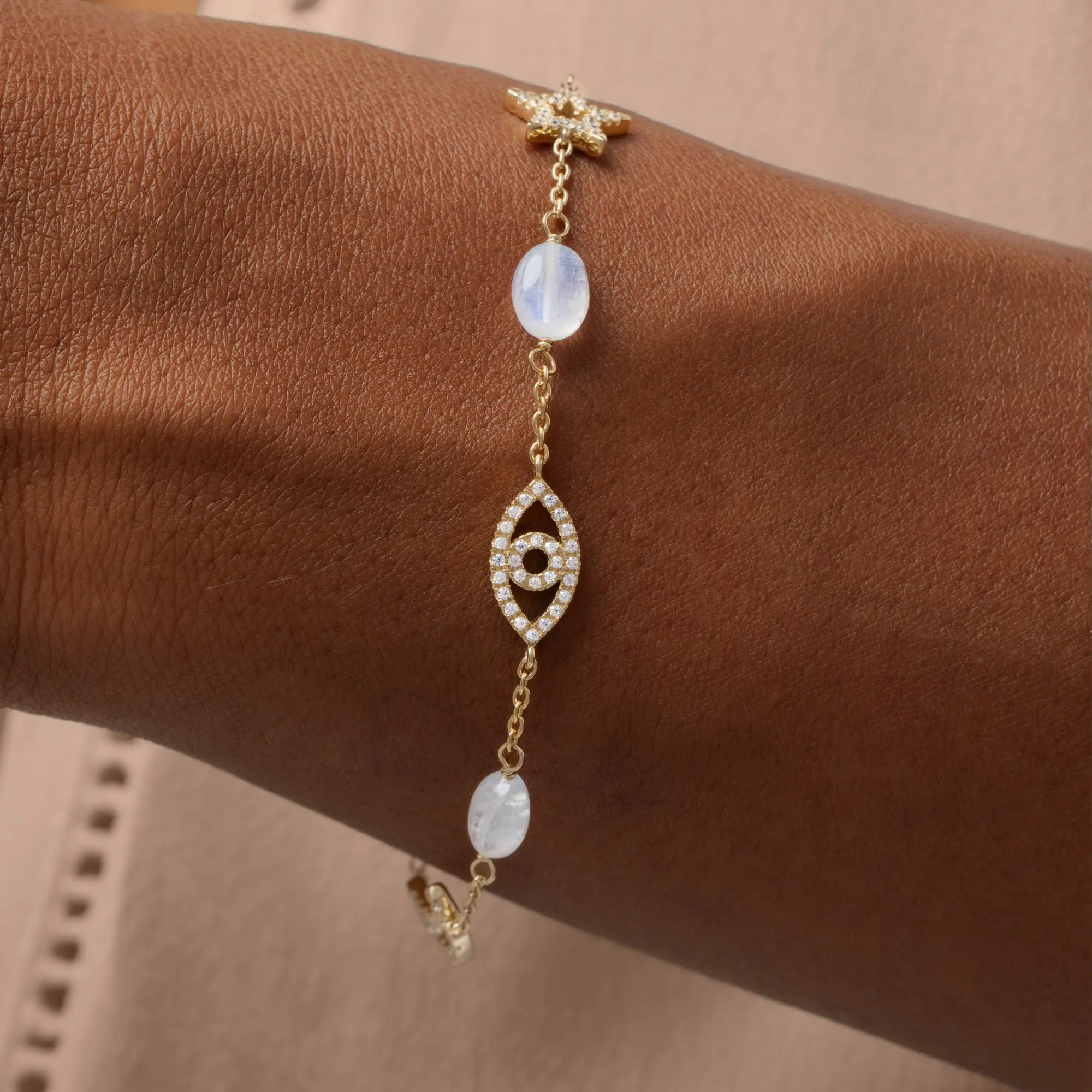 Lunar Blessings Multi-Charm Bracelet - Image 2