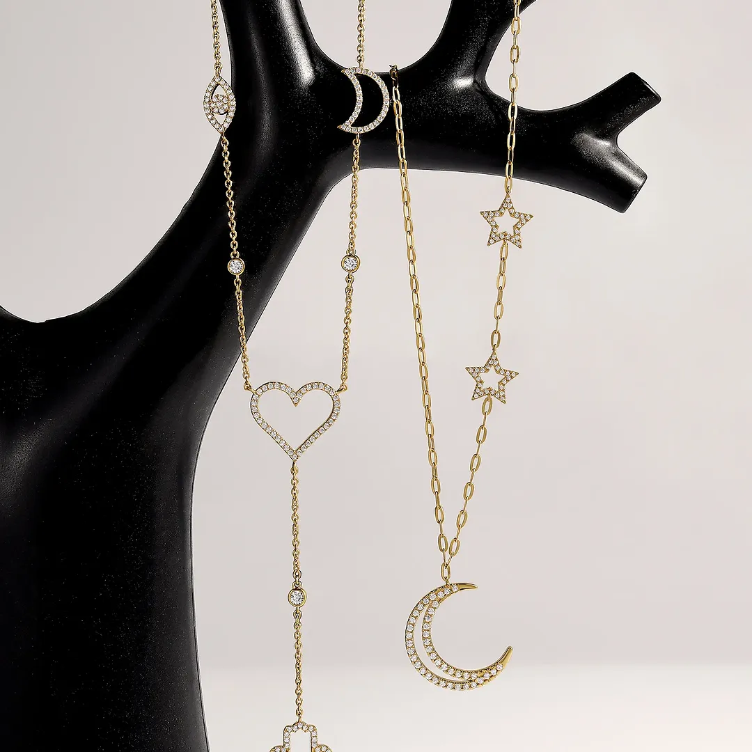Radiant Harmony Multi-Charm Necklace - Image 3