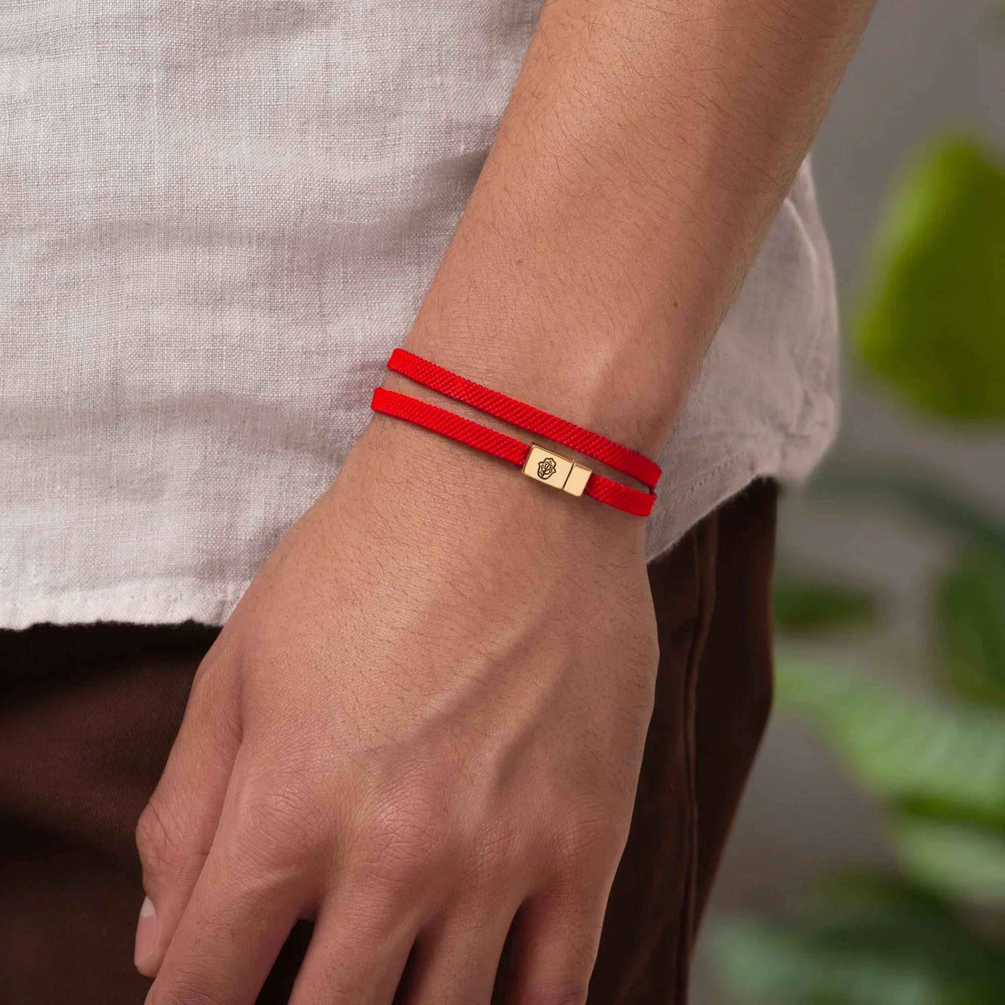 Magnetic Charisma - Red String Wrap Bracelet - Image 2