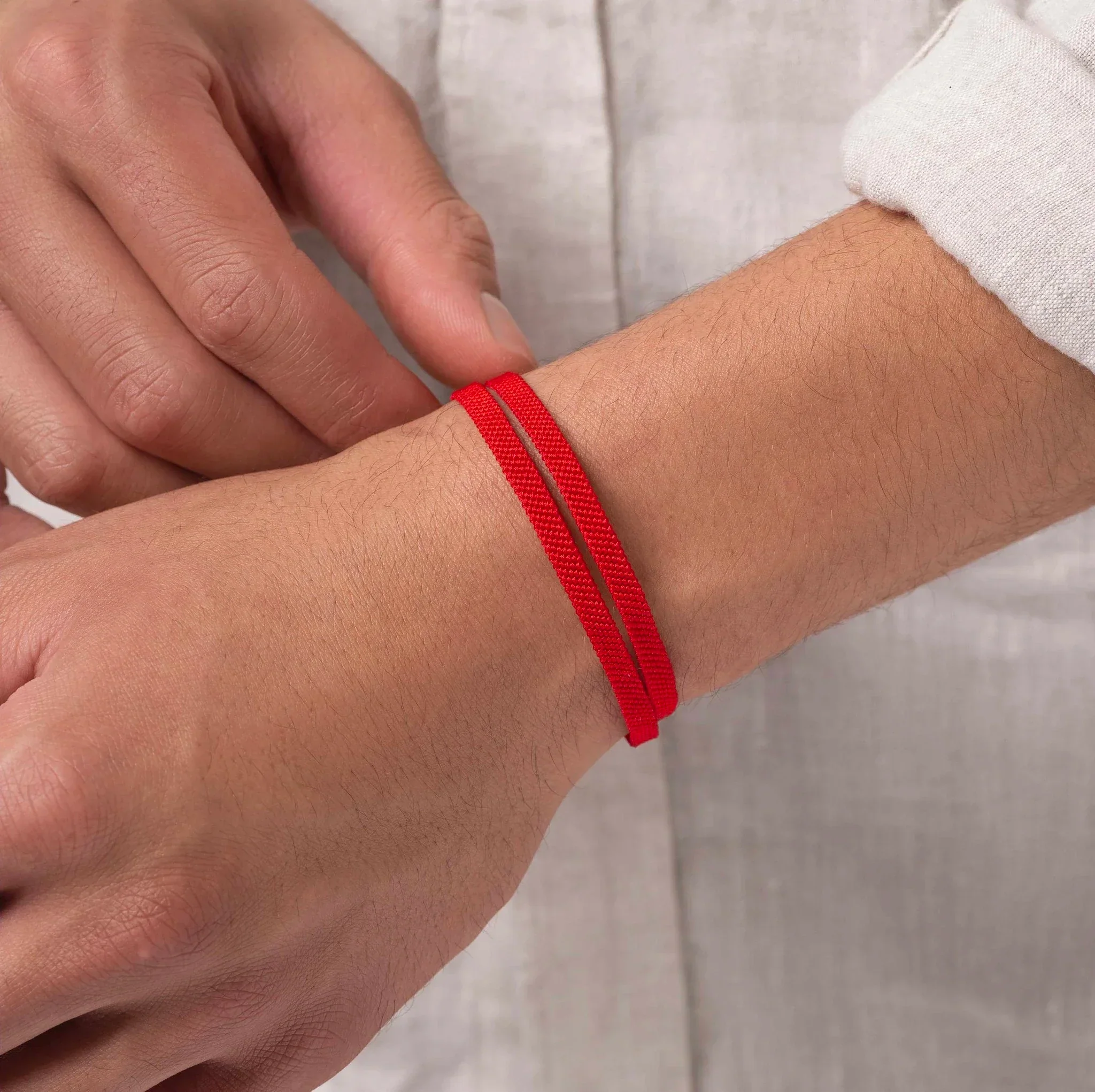Magnetic Charisma - Red String Wrap Bracelet - Image 3