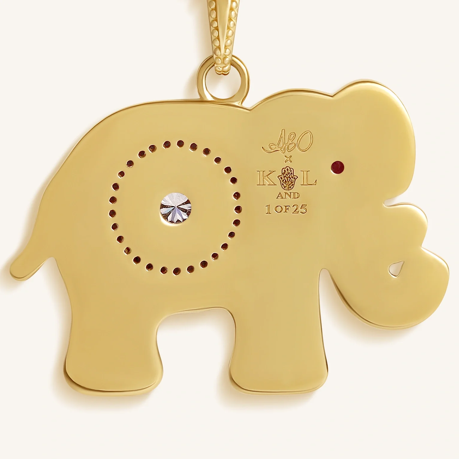 Majestic Wisdom Elephant Multi-Gemstone Necklace - Image 4