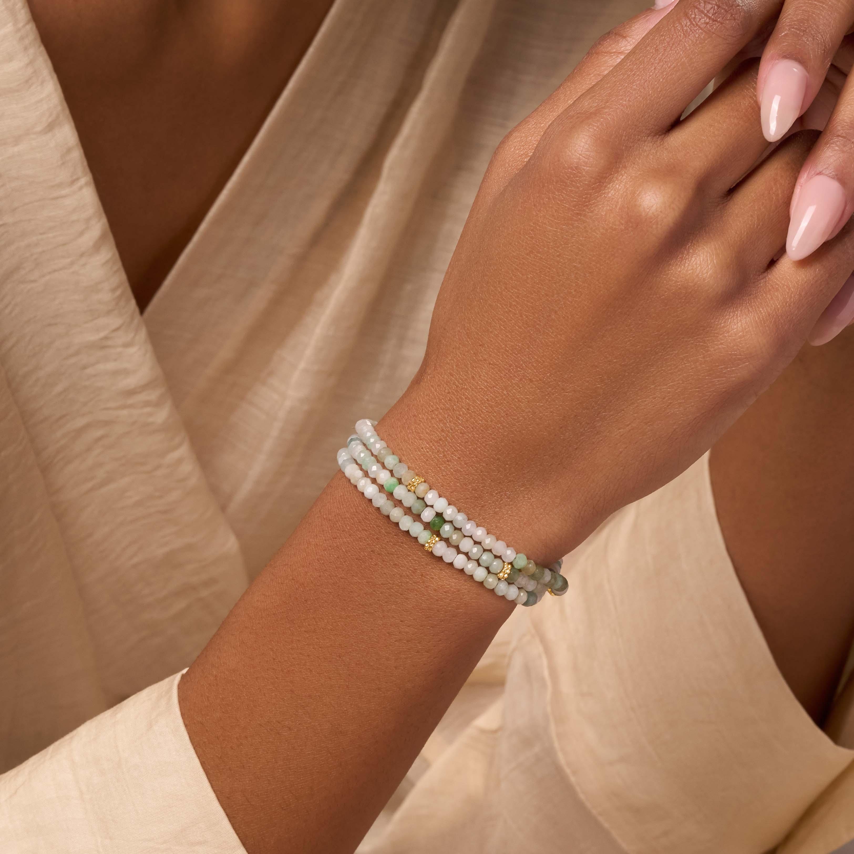 Manifest Abundance Jade Elephant Wrap Bracelet - Image 2