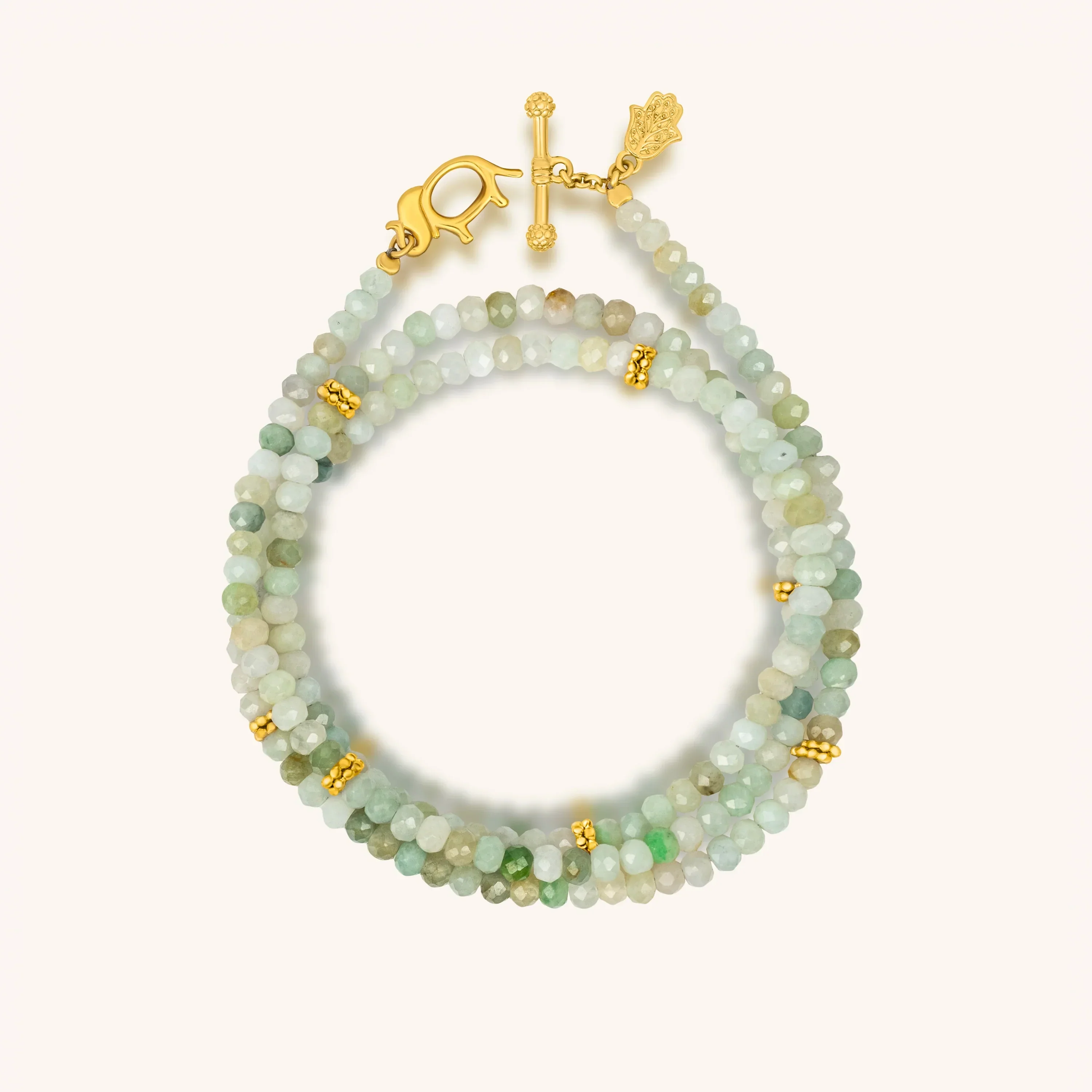Manifest Abundance Jade Elephant Wrap Bracelet - Image 4